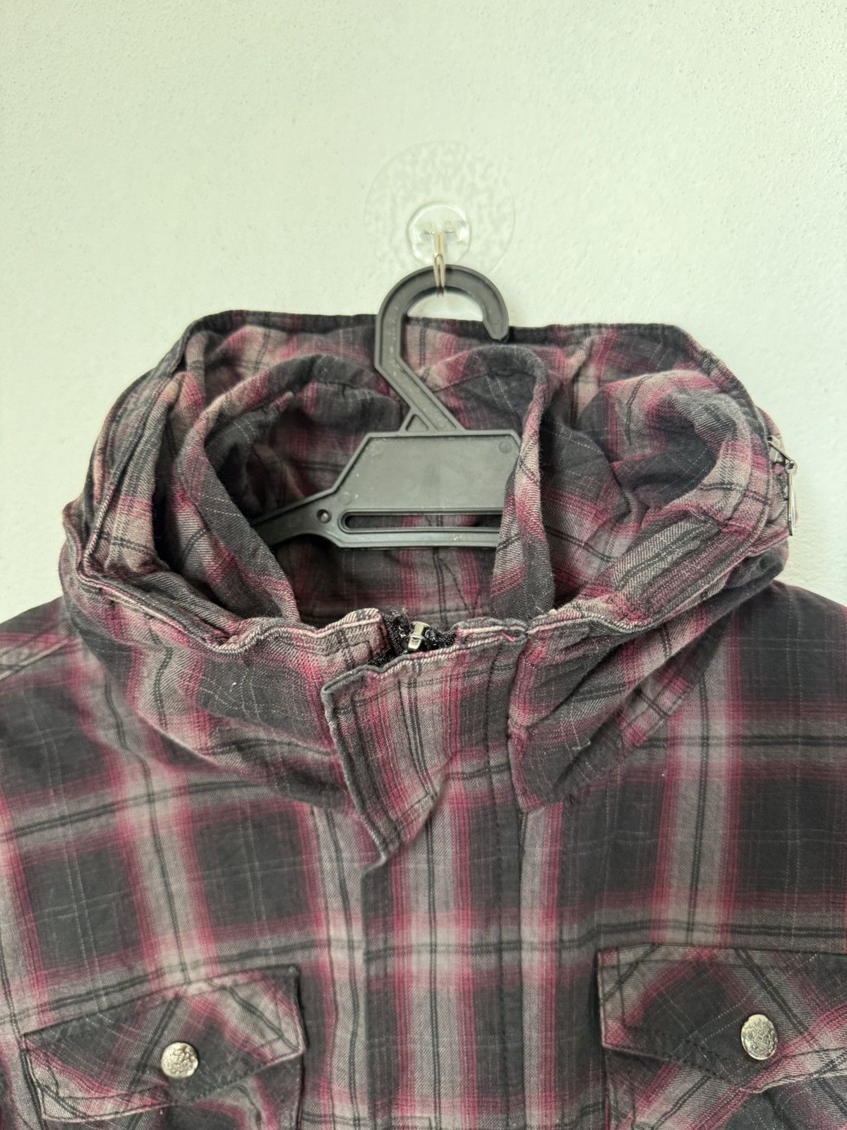 Japanese Brand Japan Brand Bulc Mountain Gothic Shadow Plaid Hidden Hoodie Size US M / EU 48-50 / 2 - 5 Thumbnail
