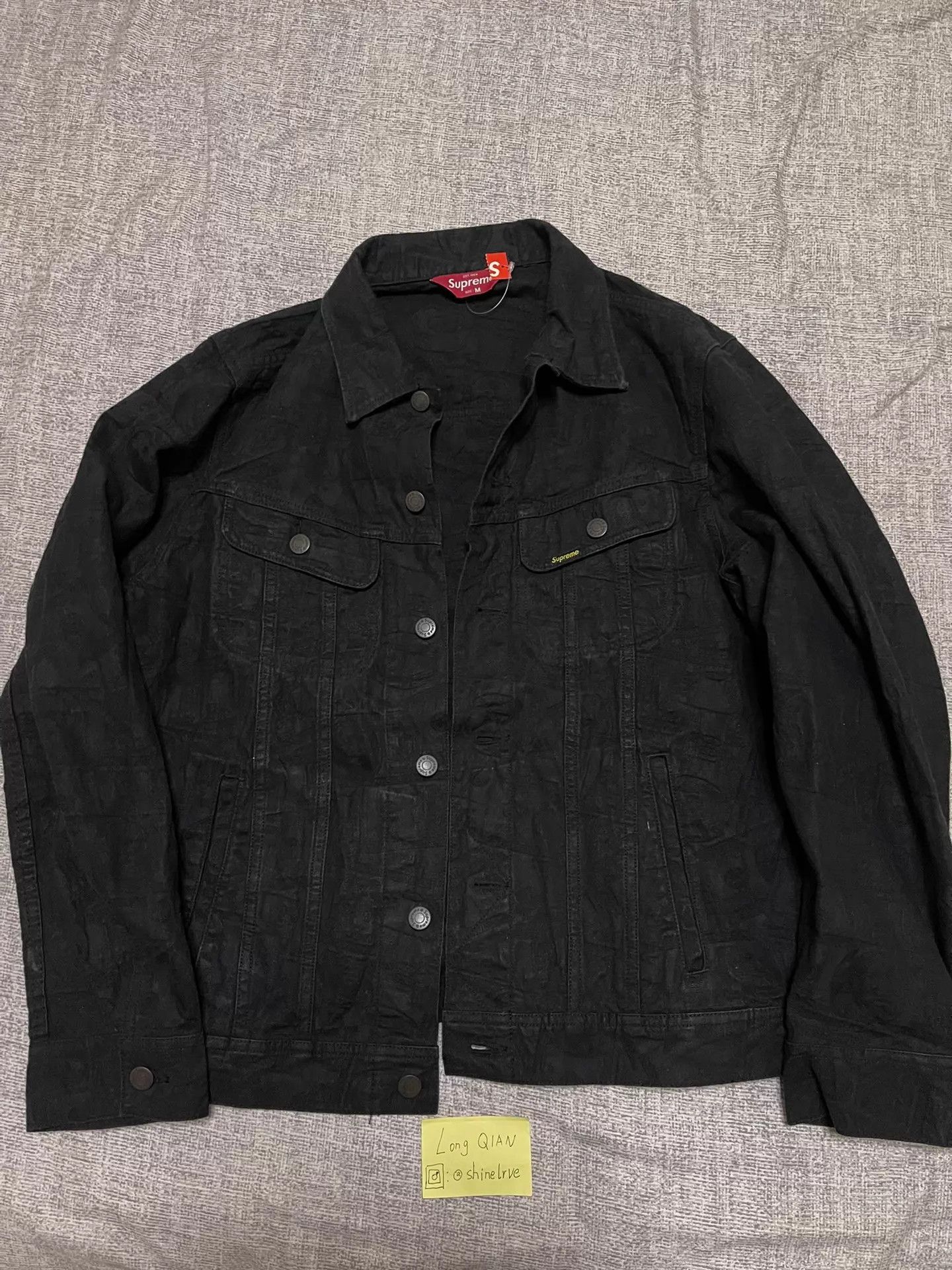 Supreme Supreme Dollar Denim Work All Over Print M Jacket Size US M / EU 48-50 / 2 - 1 Thumbnail