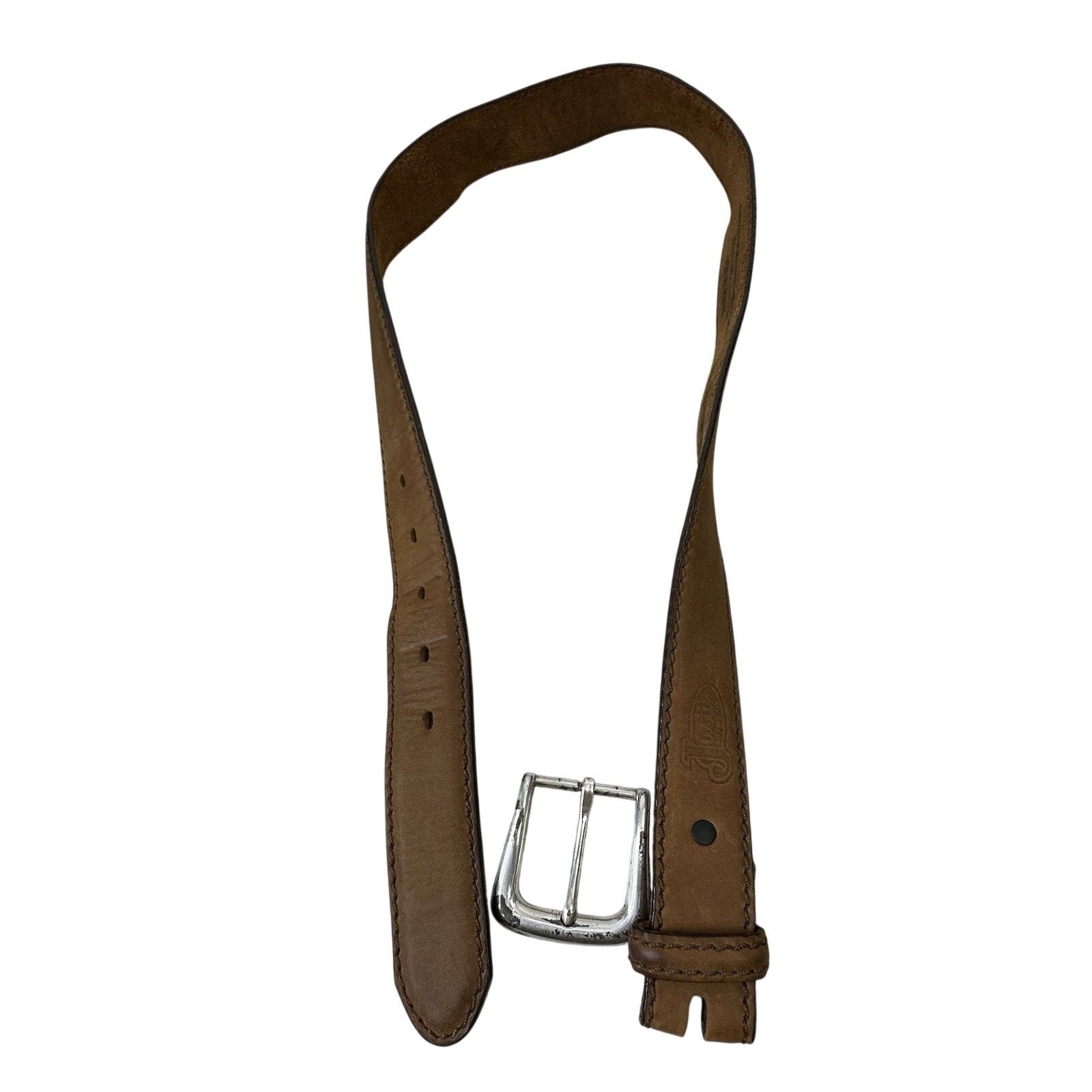 Justin Boots Justin Men's Brown Suede Leather Work Belt 247BD Waist 32 Size 32 - 12 Thumbnail