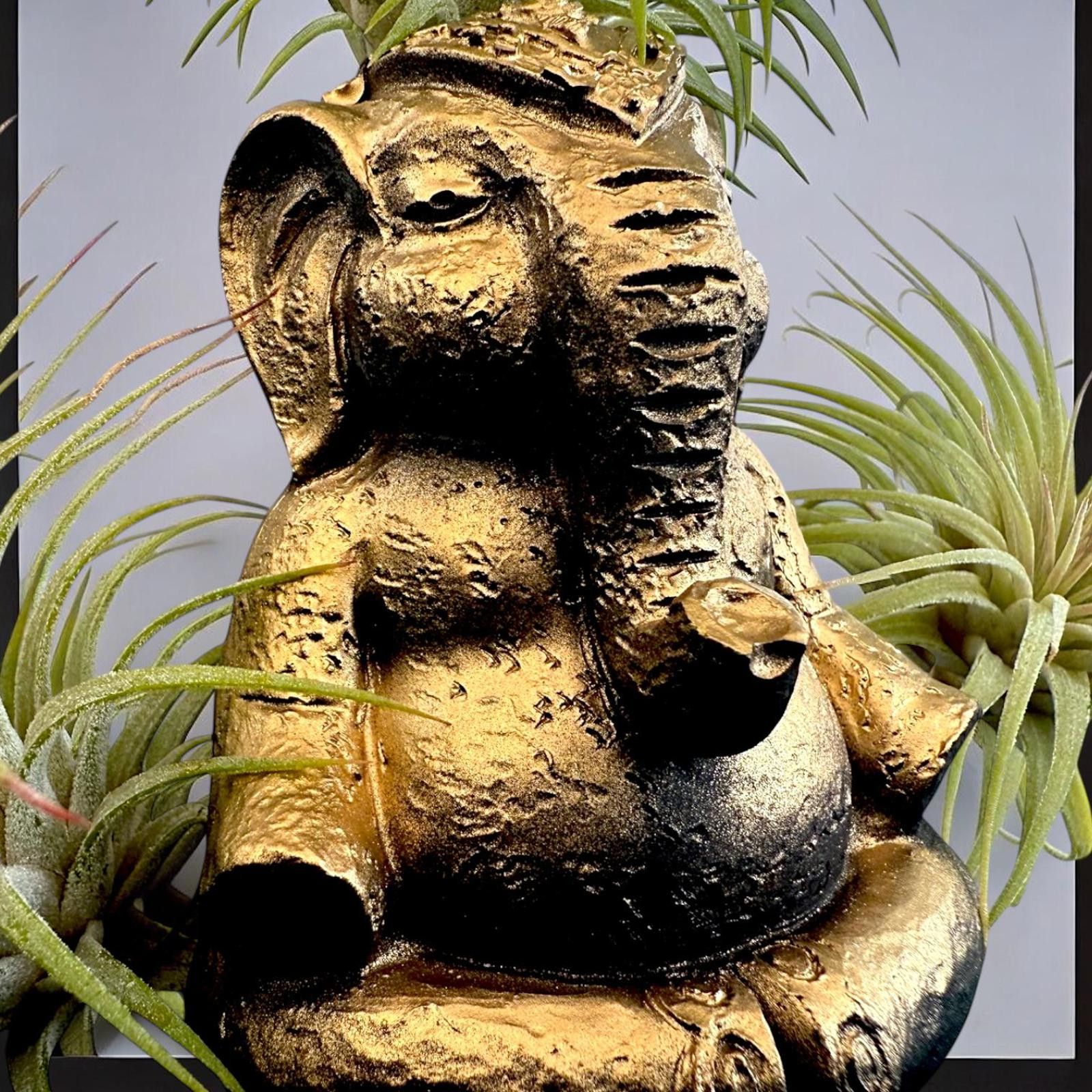 Other Meditating Elephant Planter, Yoga Gift, Zen Air Plant Holder Size ONE SIZE - 2 Thumbnail