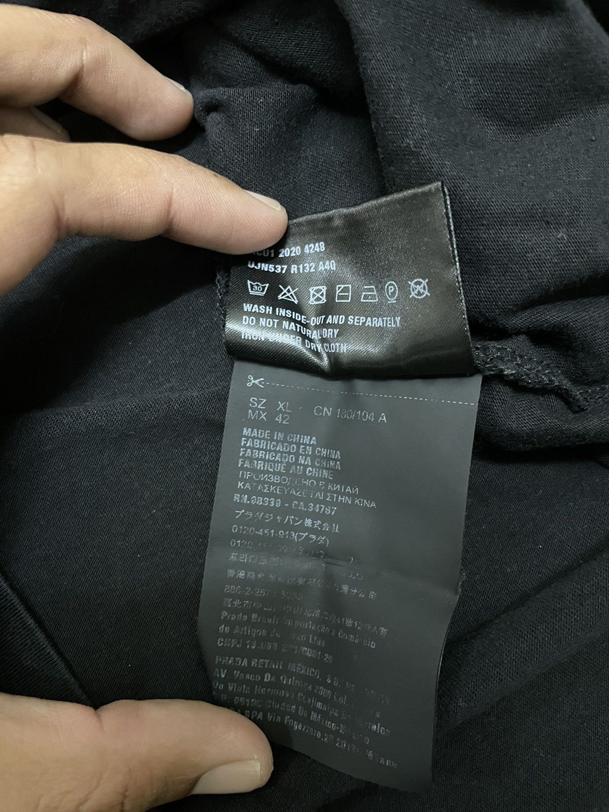 Prada Prada Black Tee Shirt Size US M / EU 48-50 / 2 - 5 Thumbnail