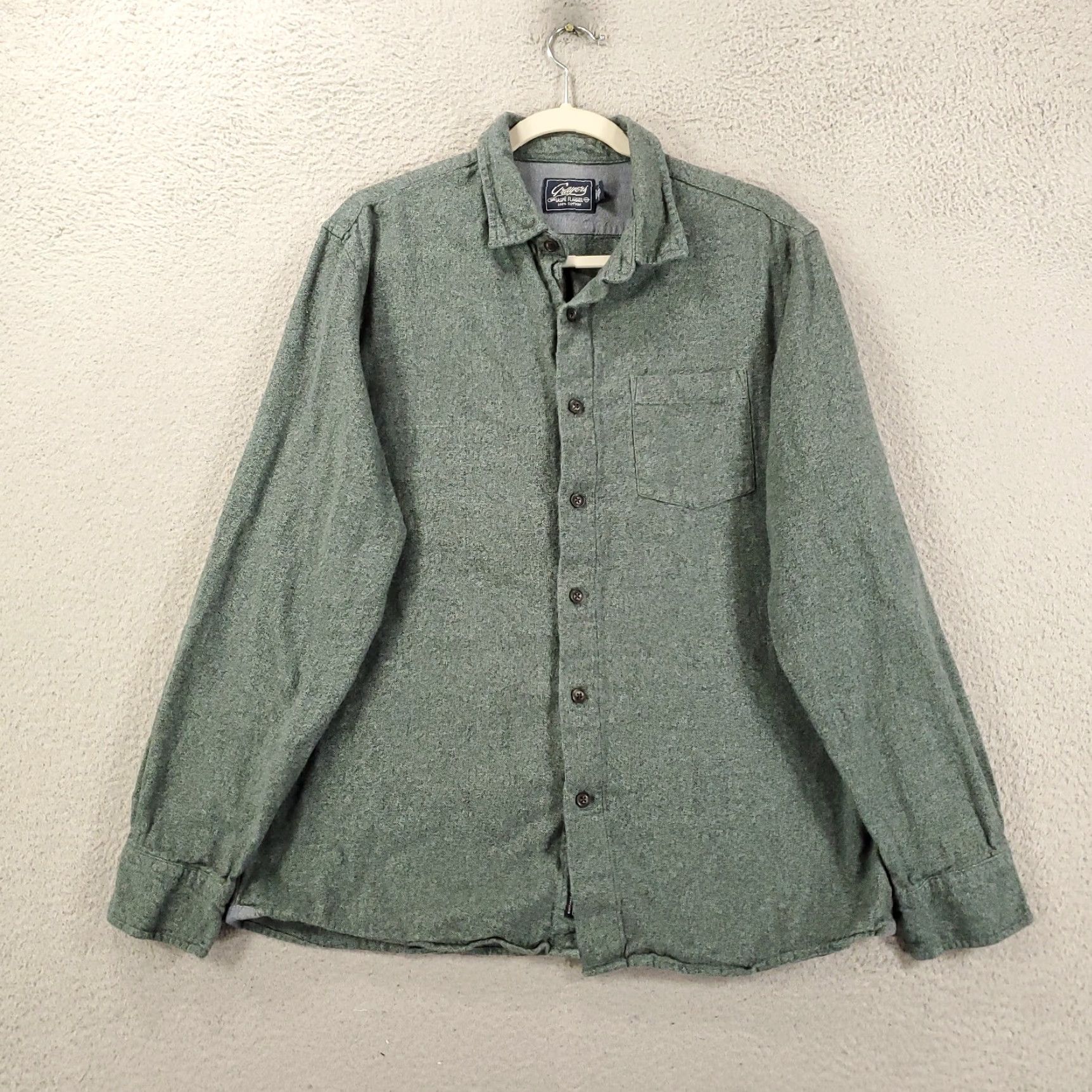 Grayers VINTAGE Grayers Jaspe Flannel Shirt Mens Large Green Button Up Long Sleeve Size US L / EU 52-54 / 3 - 2 Thumbnail