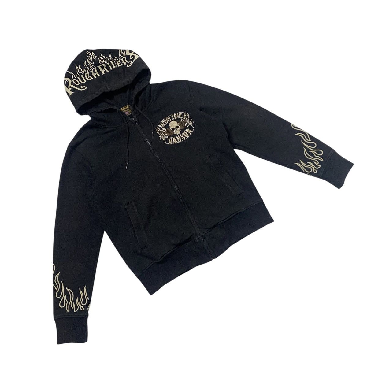Vanson Leathers Rare🔥 Vanson Going Down the Road Zipup Hoodie Size US M / EU 48-50 / 2 - 5 Thumbnail