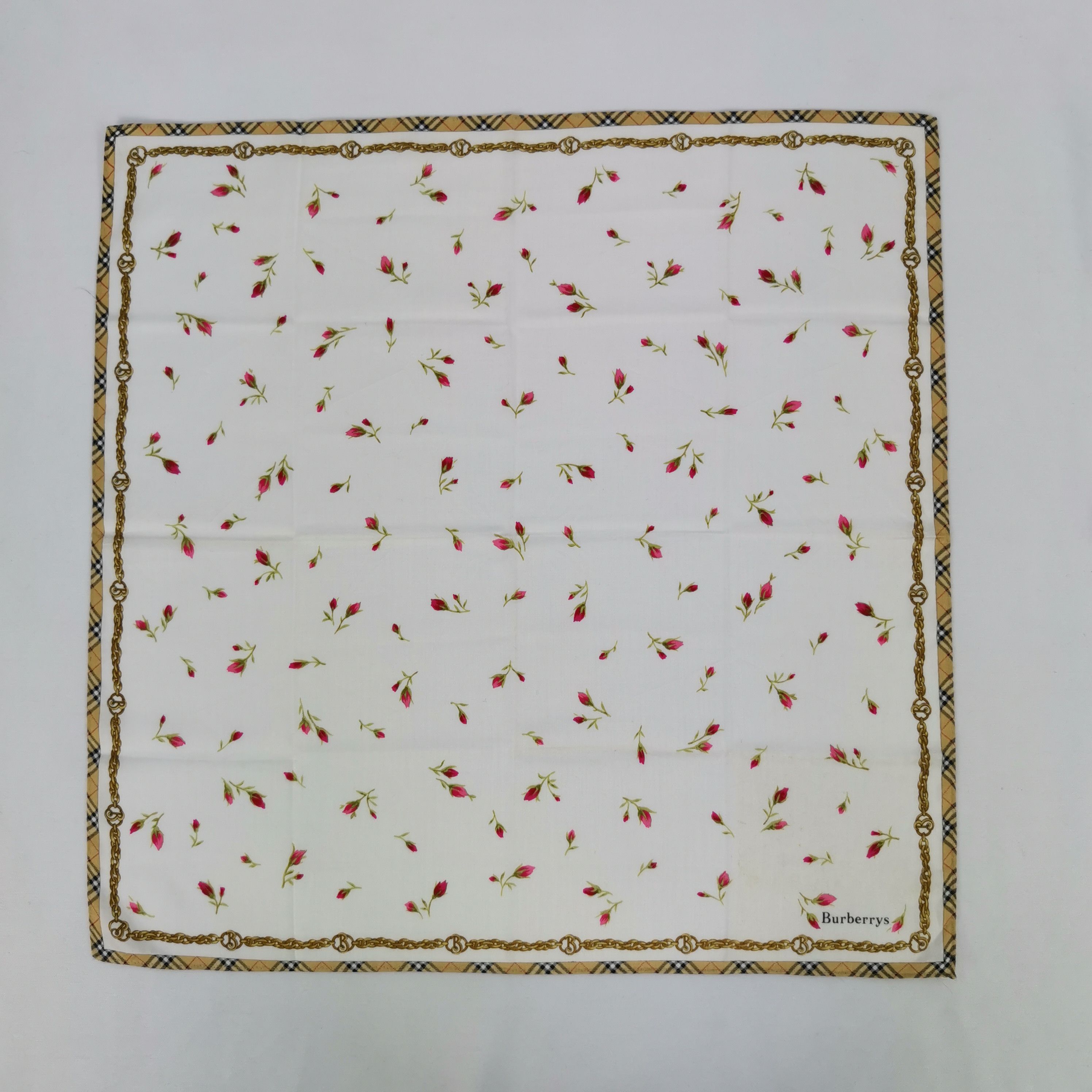 Burberry Vintage Burberry Handkerchief Bandana Pocket Square Size ONE SIZE - 2 Thumbnail