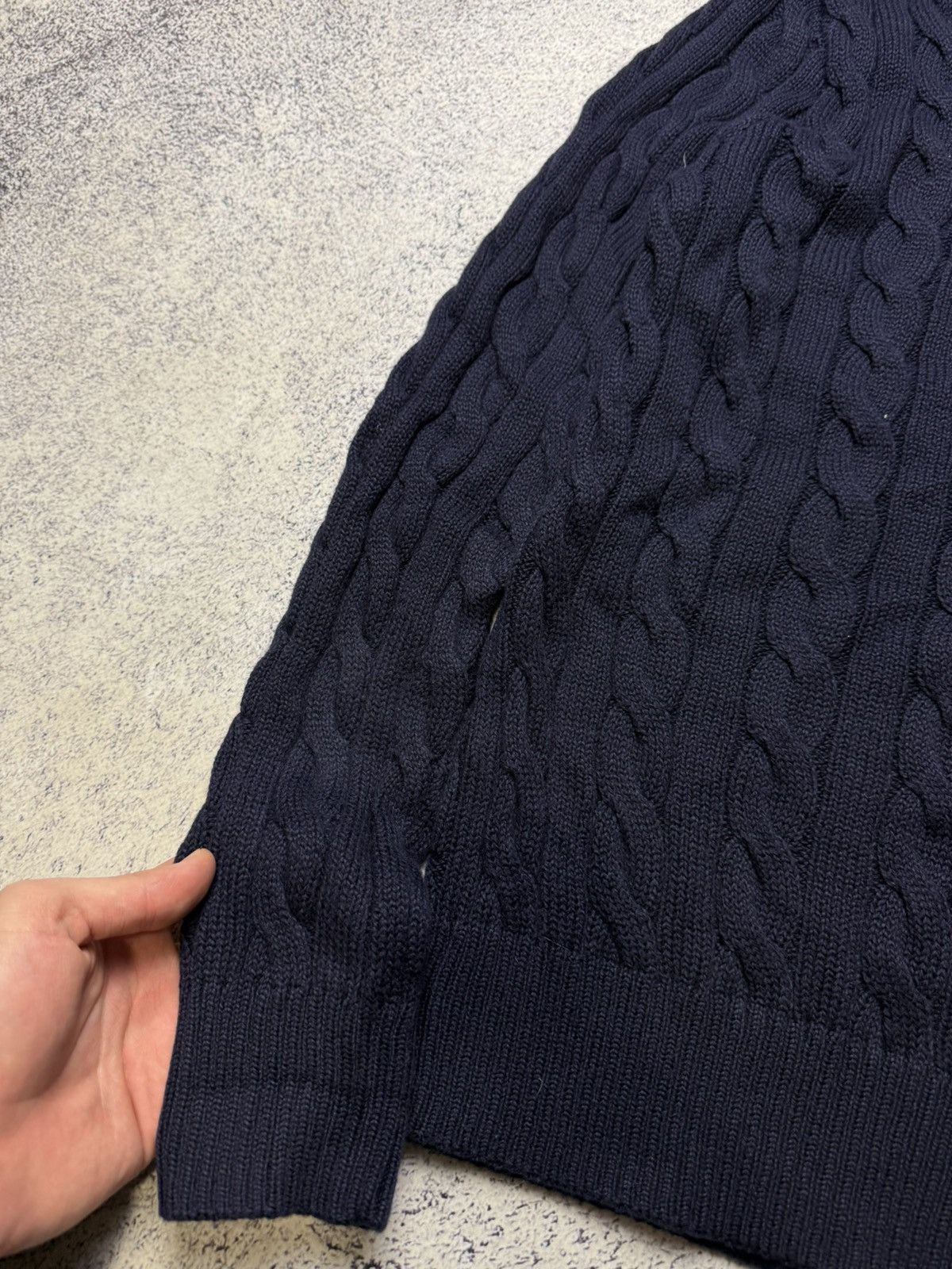 Polo Ralph Lauren Mens Vintage Polo Ralph Lauren knitted Blue Sweater luxury Size US S / EU 44-46 / 1 - 10 Thumbnail