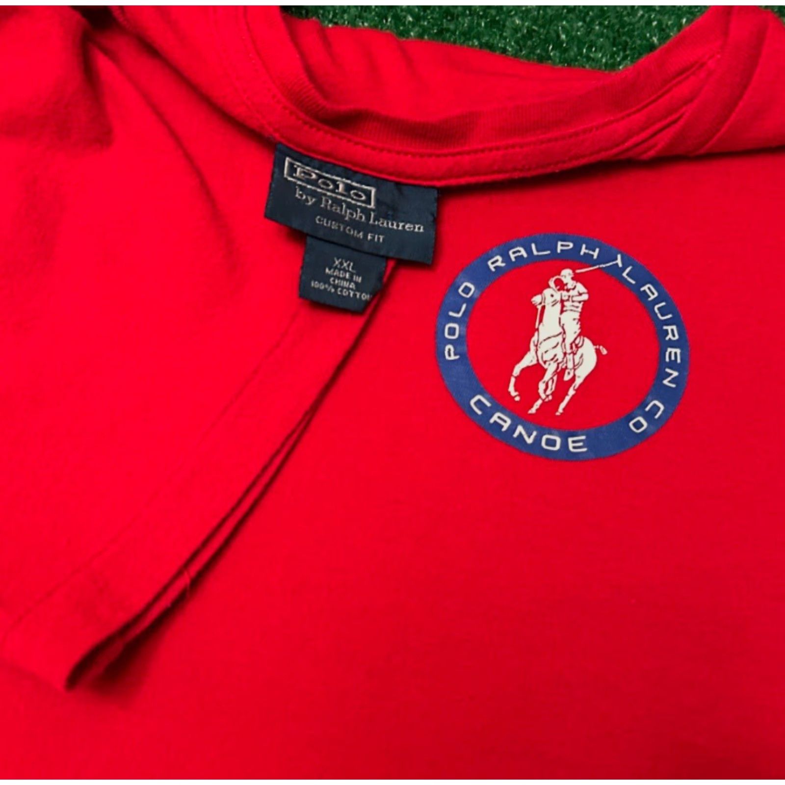 Polo Ralph Lauren VINTAGE Polo Ralph Lauren Canoe C1 Class Stadium VTG Shirt Mens XXL Red 90s Retro Hip Hop Sports Outdoor Vintage Shirts Mens Size US XXL / EU 58 / 5 - 4 Thumbnail