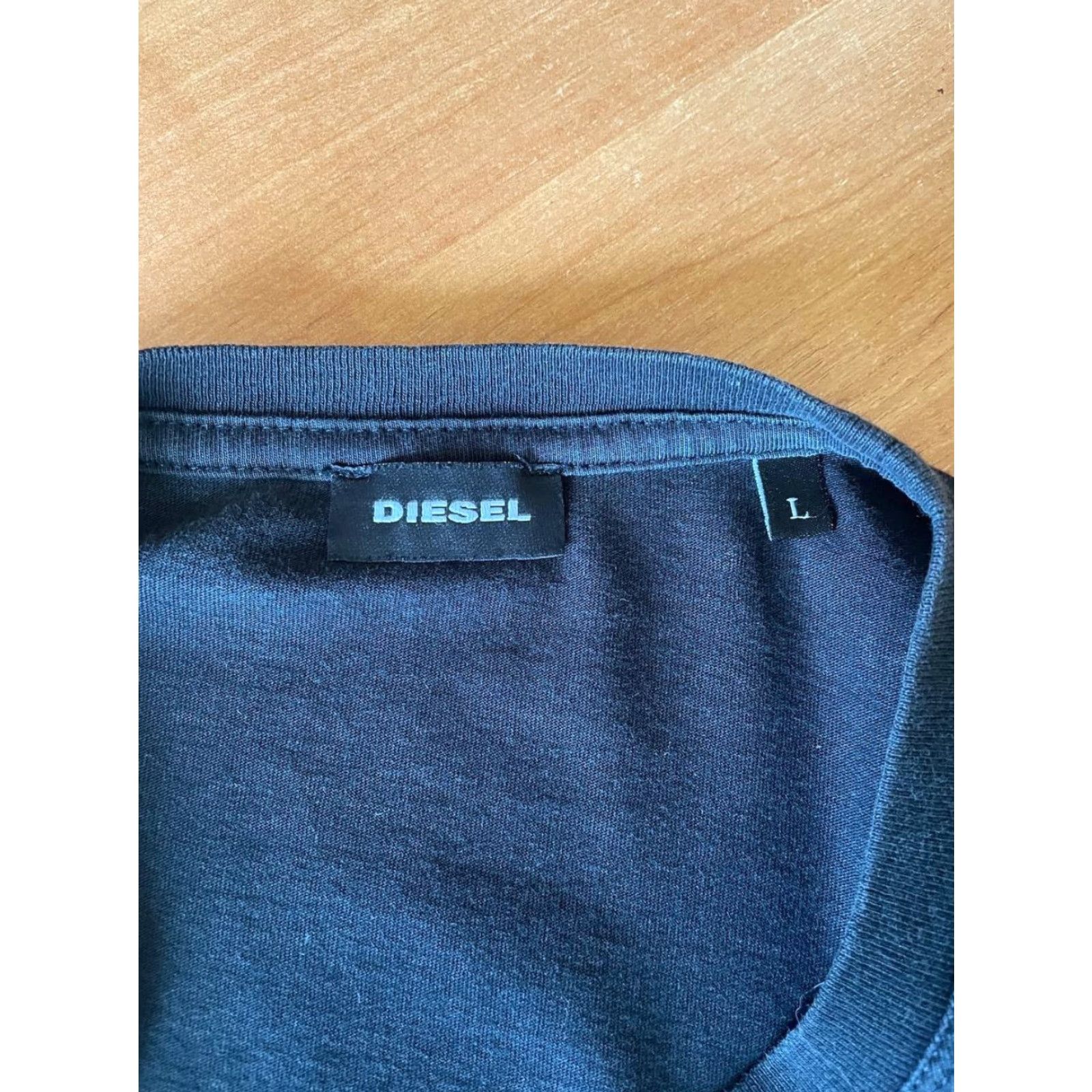 Diesel Diesel T-Shirt Mens Logo Graphic Print Cotton Crew Neck Short Sleeve Black Size L Size US L / EU 52-54 / 3 - 3 Thumbnail