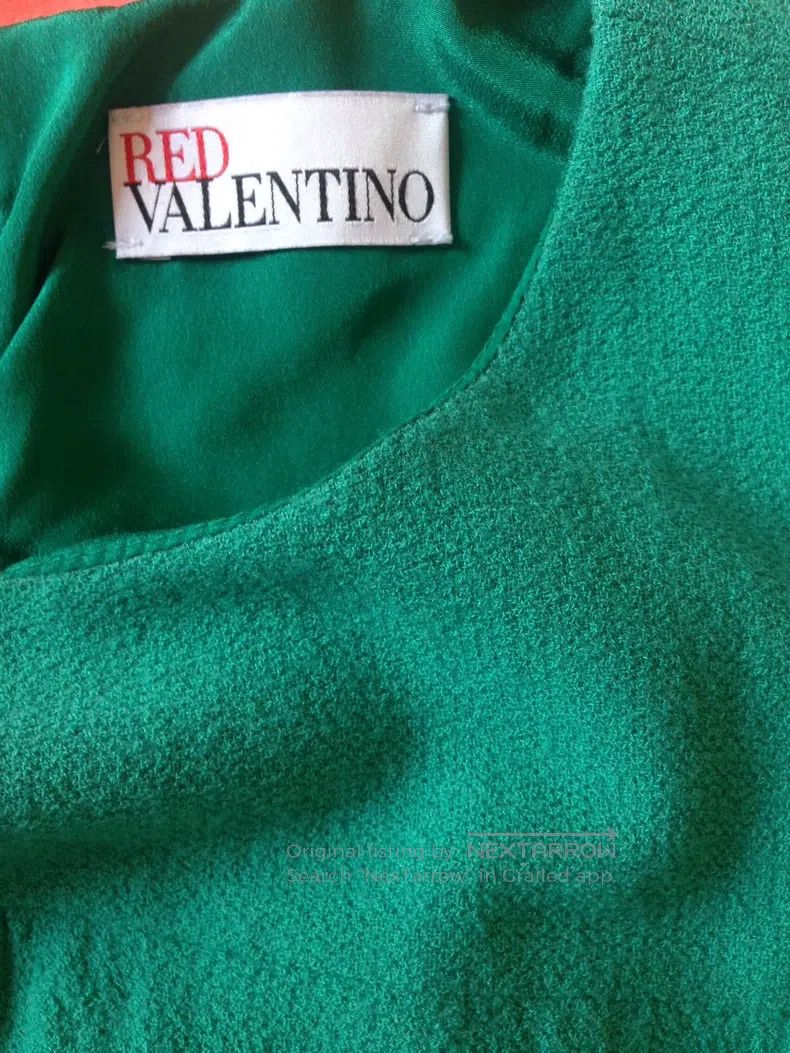 Valentino Valentino Emerald wool dress Size S / US 4 / IT 40 - 4 Thumbnail