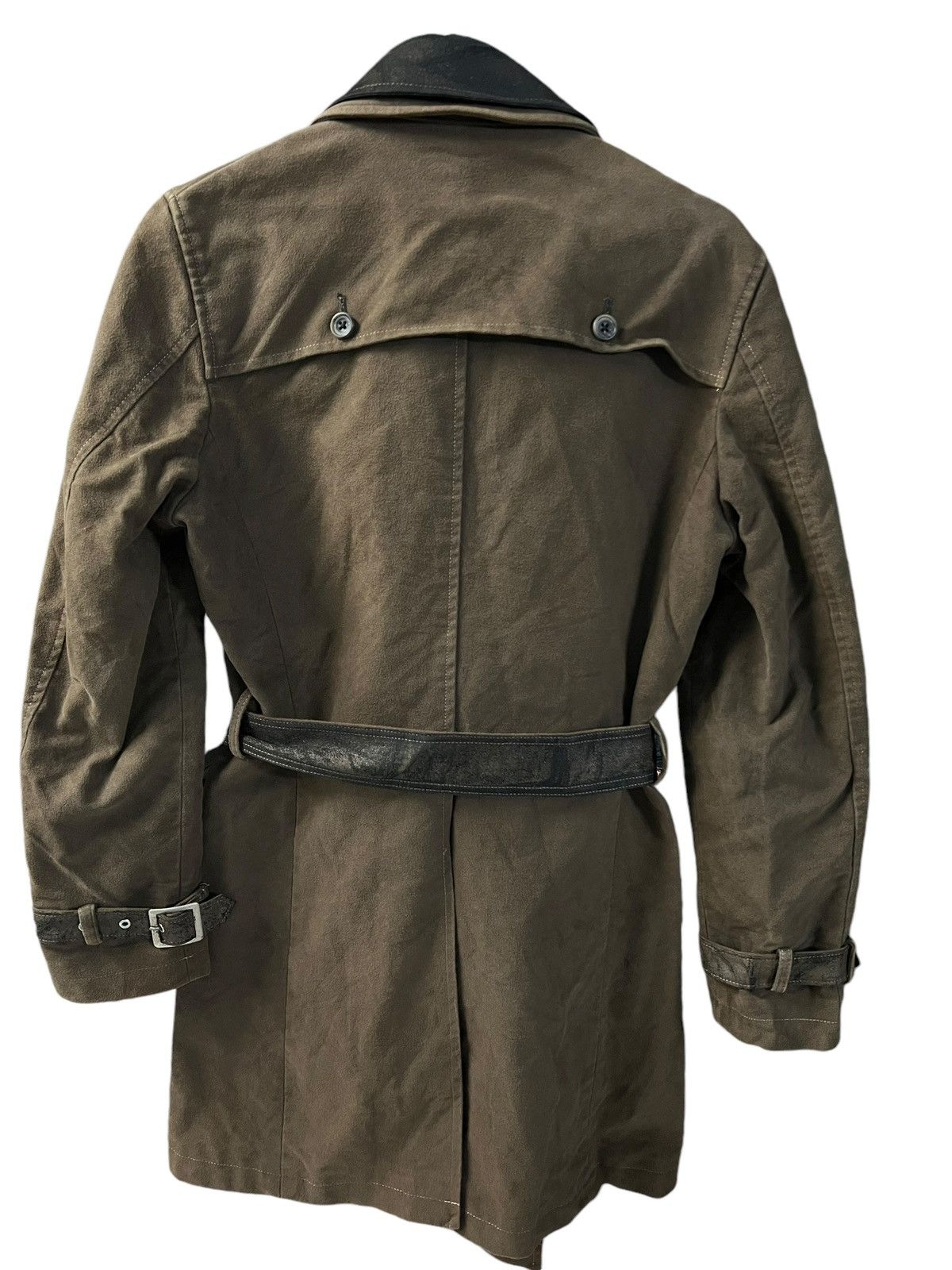 If Six Was Nine × Tornado Mart TORNADO MART MOLESKIN BELTED TRENCH COAT Size US S / EU 44-46 / 1 - 2 Thumbnail