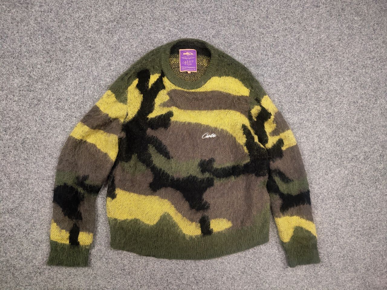 Corteiz Corteiz Mohair Blend Knit Sweater Gutta Green Camo Oversized Size US S / EU 44-46 / 1 - 7 Thumbnail