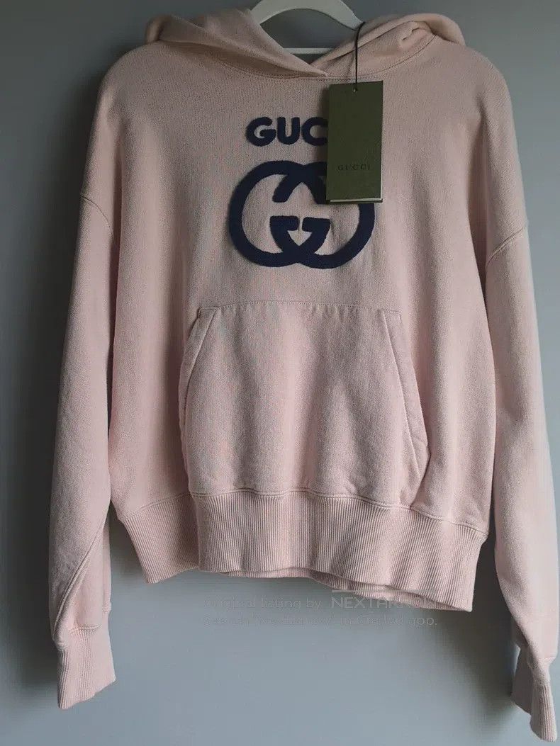 Gucci Gucci Letter Embroidery Logo Hooded Long-sleeved Light Pin Size XS / US 0-2 / IT 36-38 - 1 Thumbnail