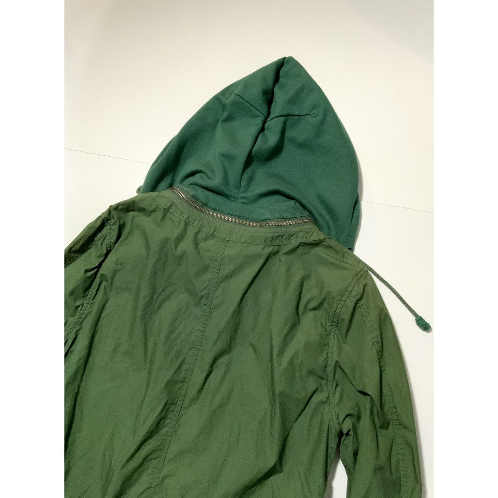 DENHAM VINTAGE Denham Fjord Style Military Fishtail Recut Parka Twill Jacket Mens M Green Size US 31 - 4 Thumbnail