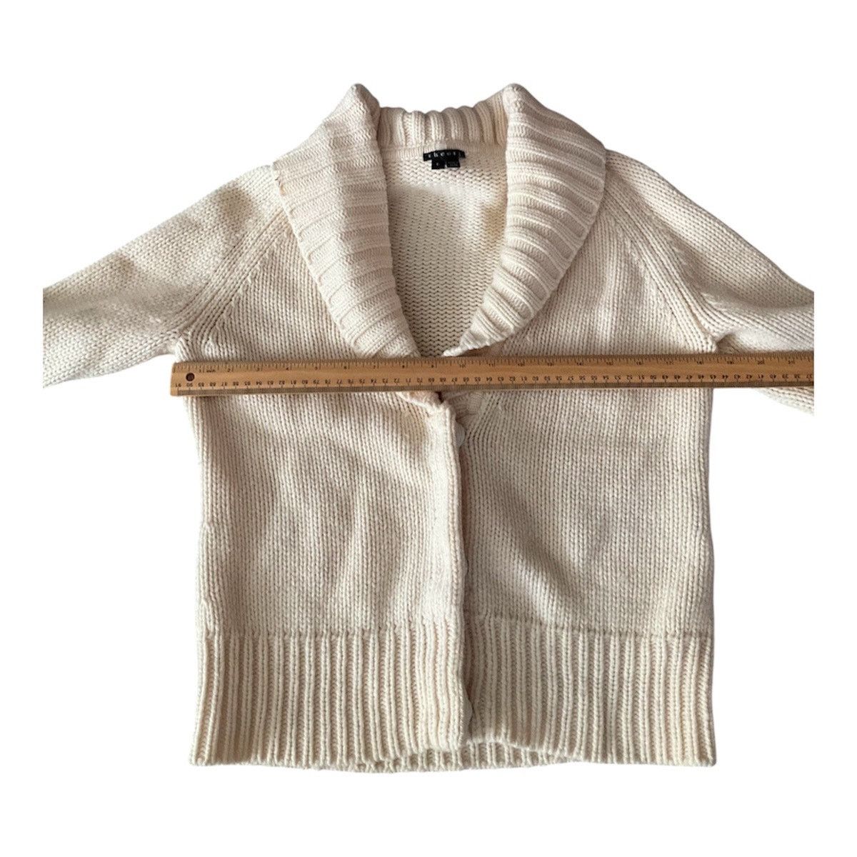 Theory Theory Sweater Women Cream Large Wool Cashmere Size L / US 10 / IT 46 - 3 Thumbnail