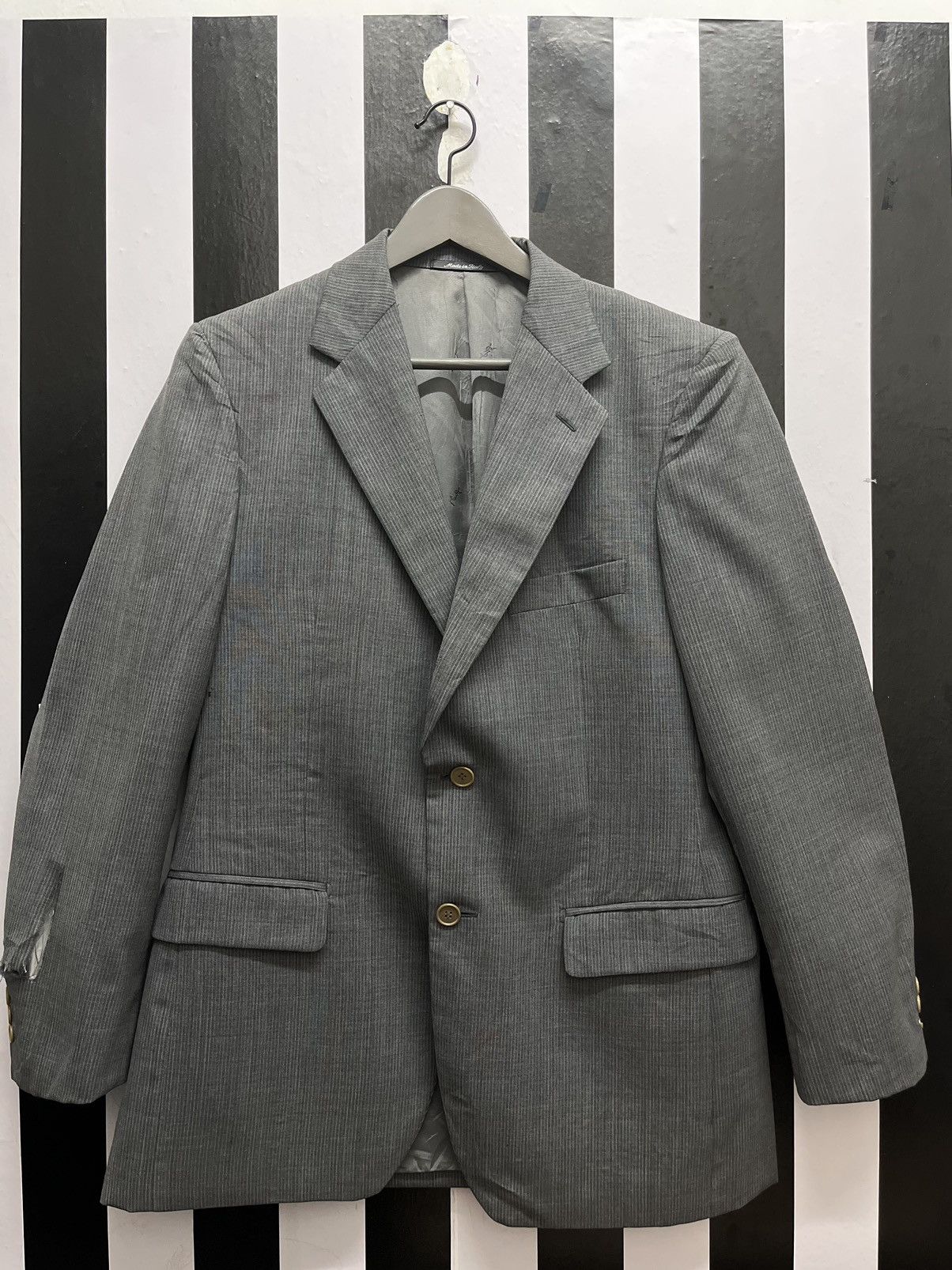 Yves Saint Laurent Yves Saint Laurent Vintage Wool Blazer Size US XL / EU 56 / 4 - 1 Thumbnail