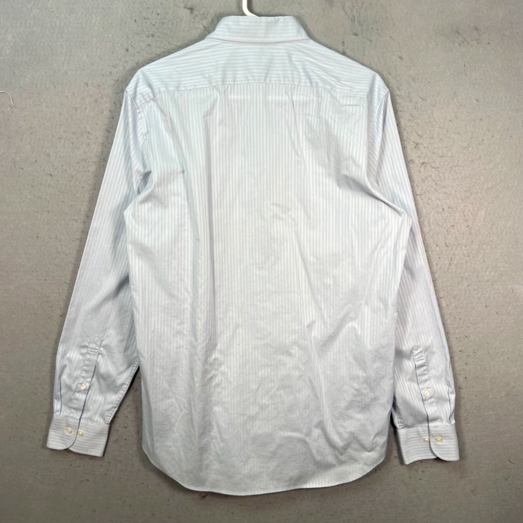 Uniqlo Uniqlo Mens Slim Fit Light Blue Striped Button-Down Shirt Cotton Blend Small to Medium Casual Shirt Mens Regular Size M Blue Shirt Size US M / EU 48-50 / 2 - 2 Thumbnail