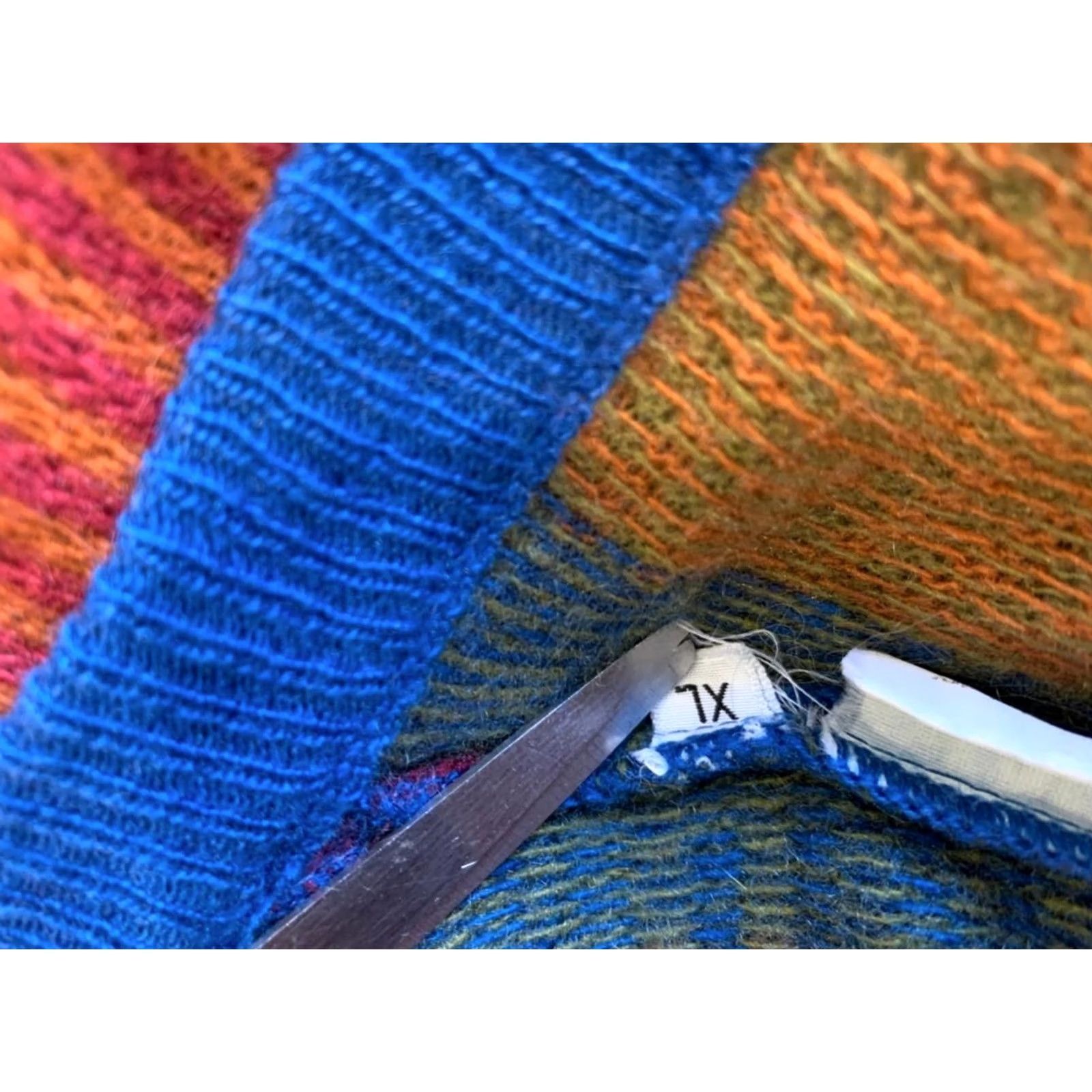 Missoni Missoni Uomo Multicolor Striped Cardigan Sweater Mens XL Italy Luxury Knit Cardigan Wool V-Neck Size US XL / EU 56 / 4 - 6 Thumbnail