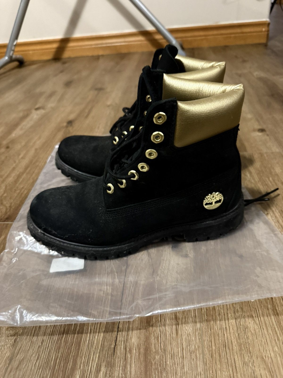 Timberland Timberland 6” Premium Black & Gold Size US 8.5 / EU 41-42 - 1 Thumbnail