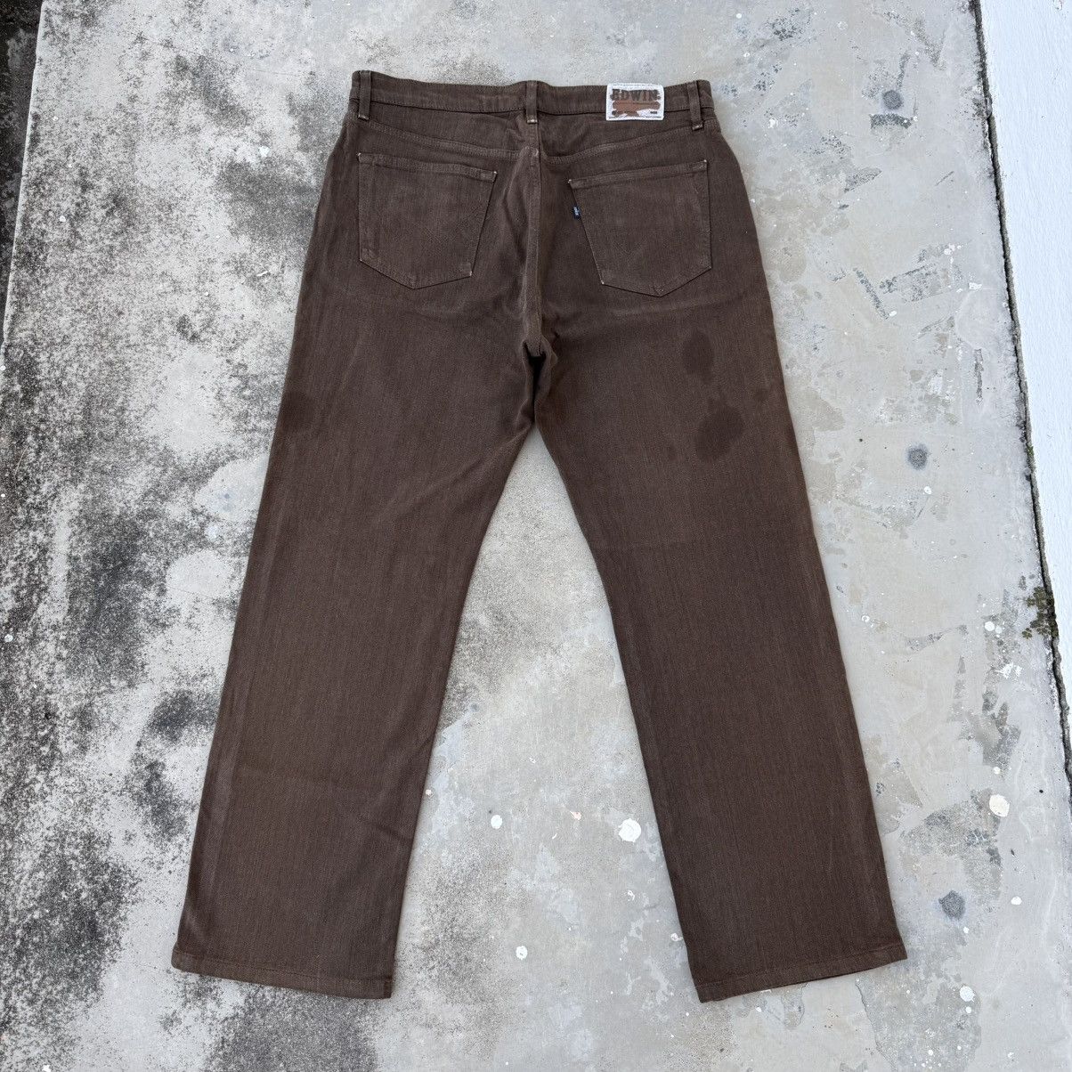 Edwin Vintage Edwin Dark Brown Denim Jean Pants W36 Size US 36 / EU 52 - 9 Thumbnail