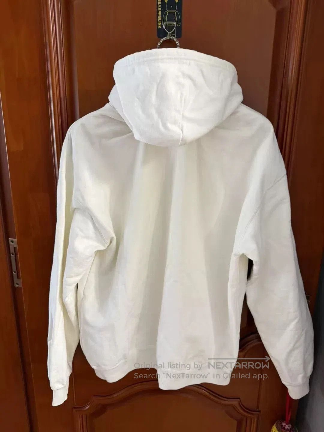 Balenciaga Balenciaga White Hooded Logo Sweatshirt L. Size US L / EU 52-54 / 3 - 2 Thumbnail