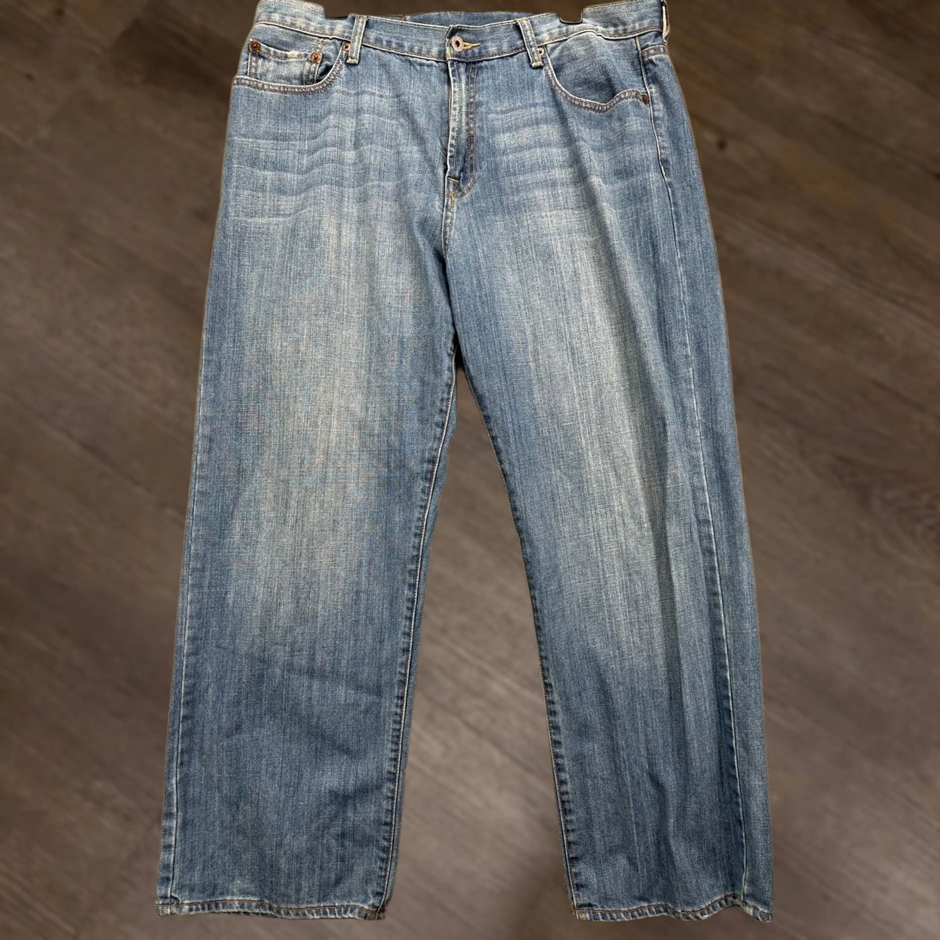 Lucky Brand Lucky Brand 165 Jeans Mens 38 Blue Distressed Straight Leg 5 Pocket Denim Pants Jeans Mens 38 Blue Distressed Straight Leg 5 Pocket Denim Pants Size US 38 / EU 54 - 1 Thumbnail