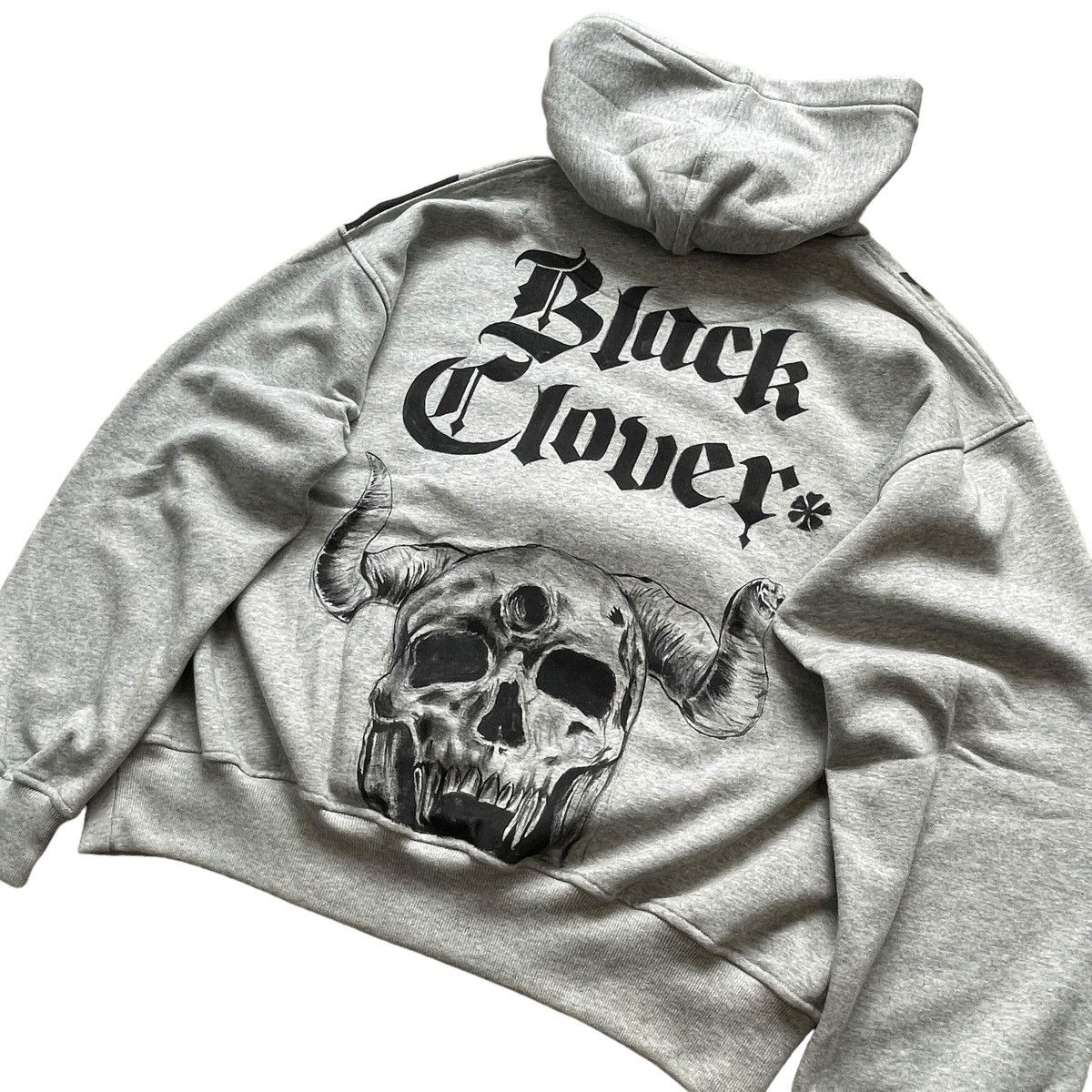 Anime BLACK CLOVER ASTA CUSTOM HAND PAINTED HOODIE Size US XL / EU 56 / 4 - 9 Thumbnail
