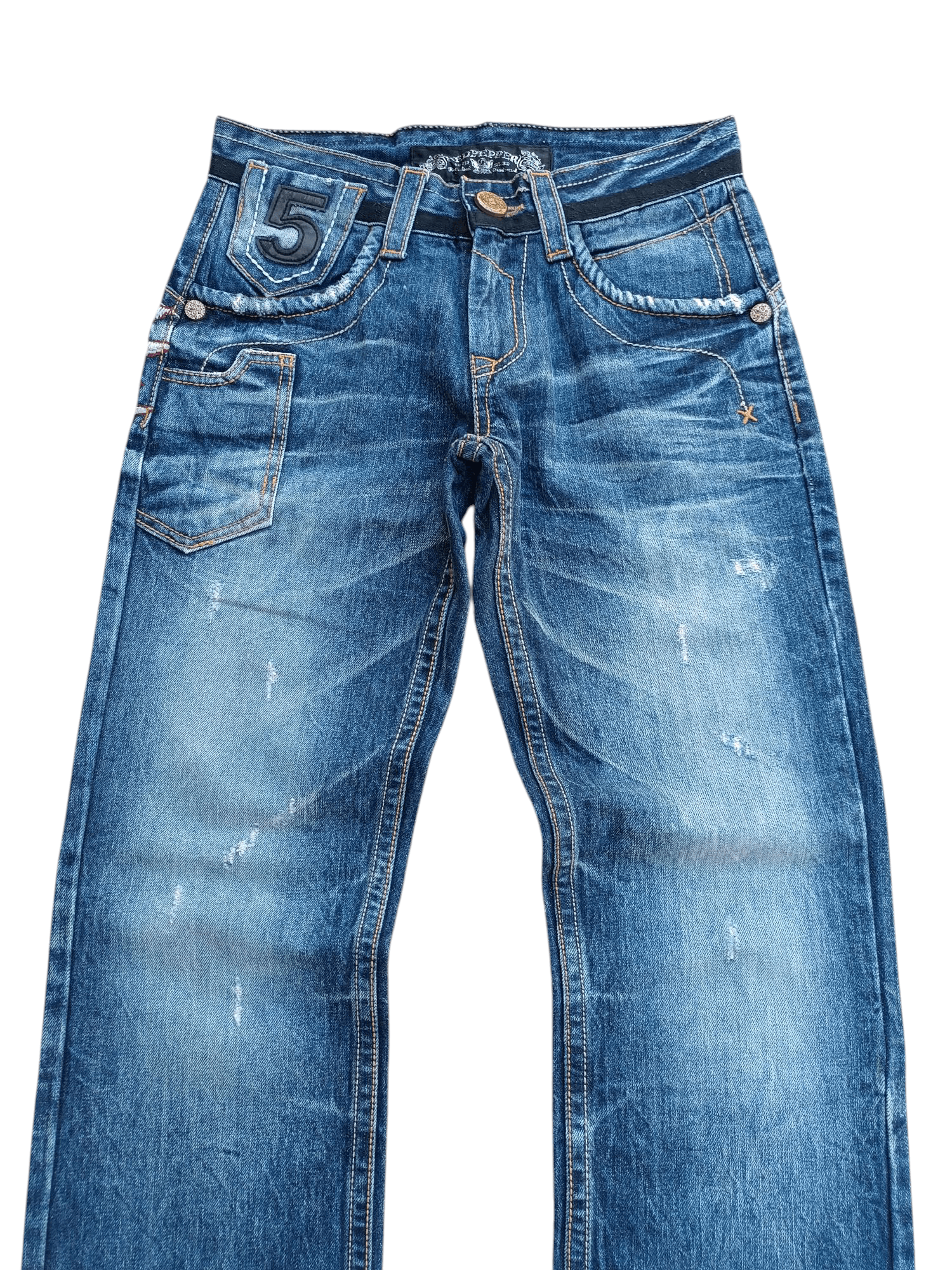 Japanese Brand Japan RedPepper Distressed Seditionaries Rare Design Denim Size US 30 / EU 46 - 3 Thumbnail