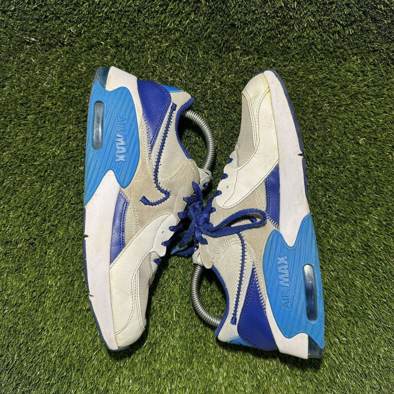 Nike Size 7Y - Nike Air Max Excee GS 'White Deep Royal Blue' Size US 7 / EU 40 - 3 Thumbnail