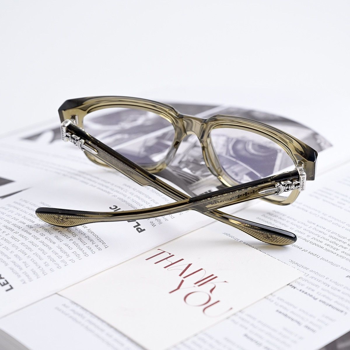 Other CHROME HEARTS BOX OFFICER ARMY GLASSES Size ONE SIZE - 4 Thumbnail