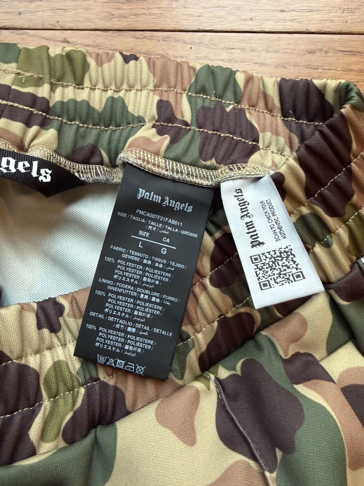 Palm Angels Palm Angels Camo Track Pants Size US 34 / EU 50 - 5 Thumbnail