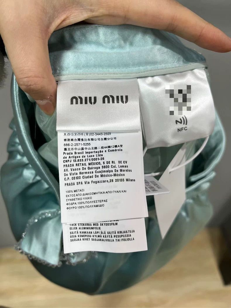 Prada MiuMiu Blue Silk Lace Bow Skirt -2505 Size US 36 / EU 52 - 6 Thumbnail