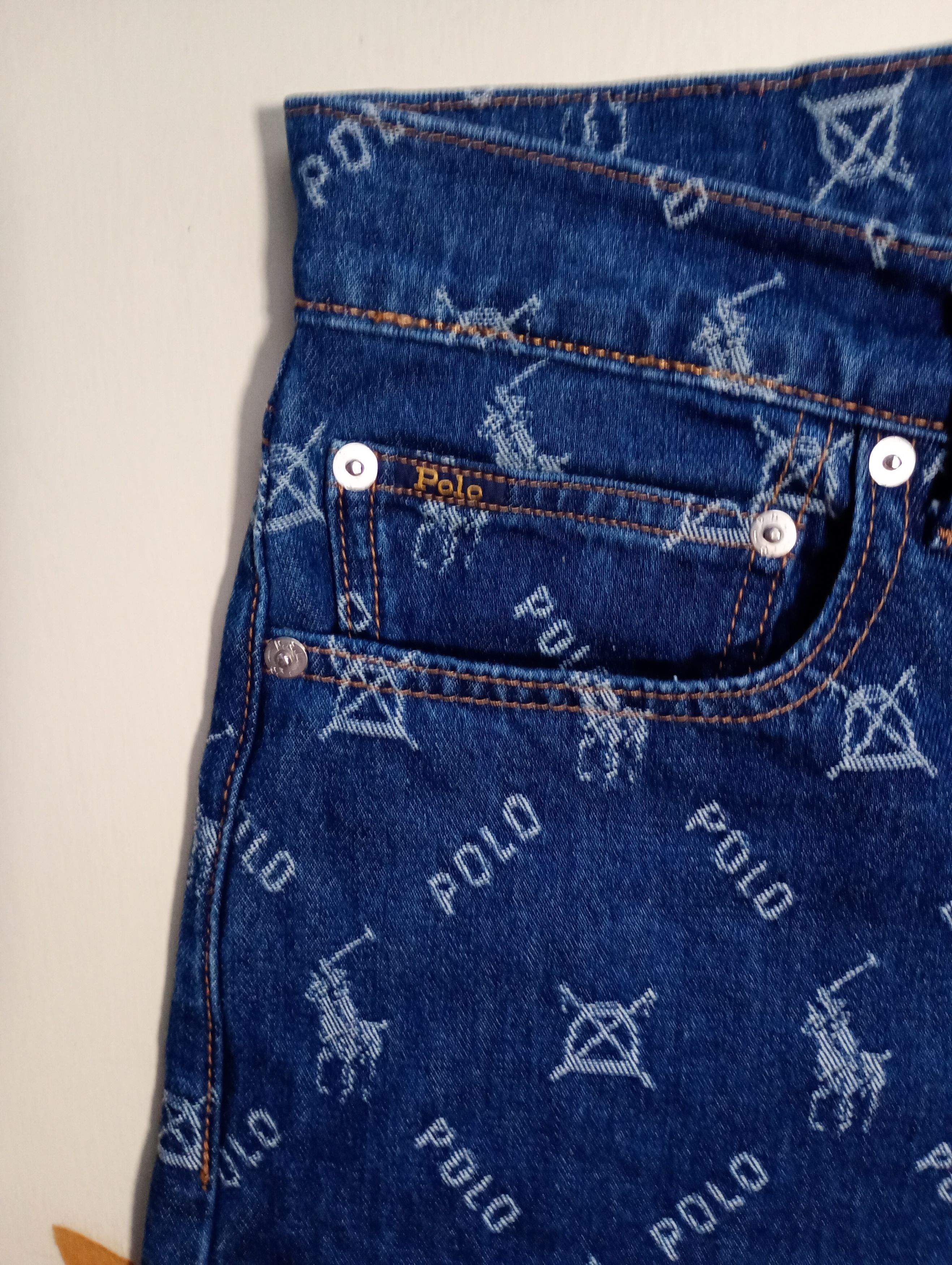 Polo Ralph Lauren Polo Ralph Lauren Monogram Jeans Size 28 Size US 28 / EU 44 - 7 Thumbnail