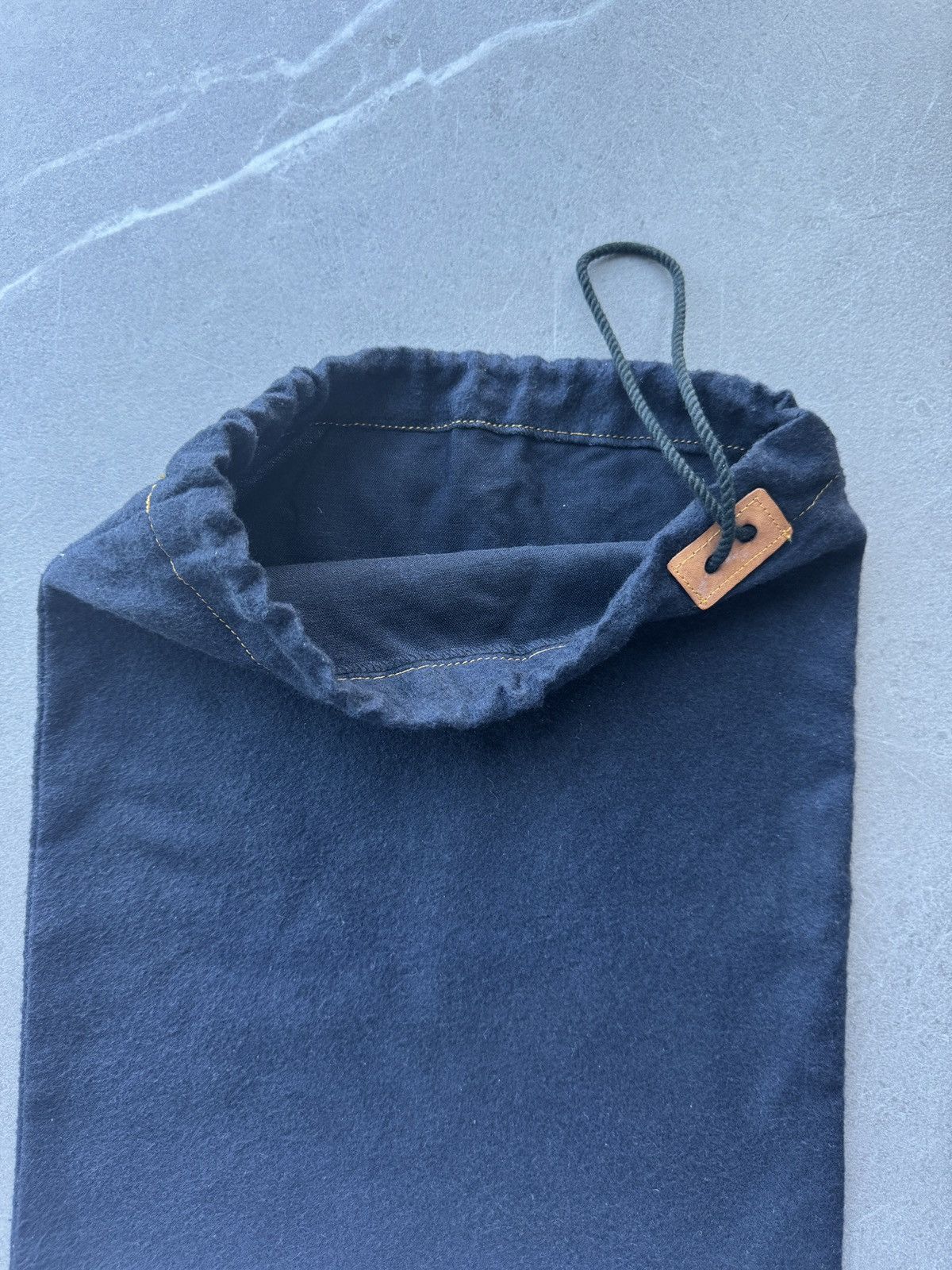 Comme des Garcons Comme des Garcons Japan Dark Blue Fabric Drawstring Dust Bag Size ONE SIZE - 4 Thumbnail