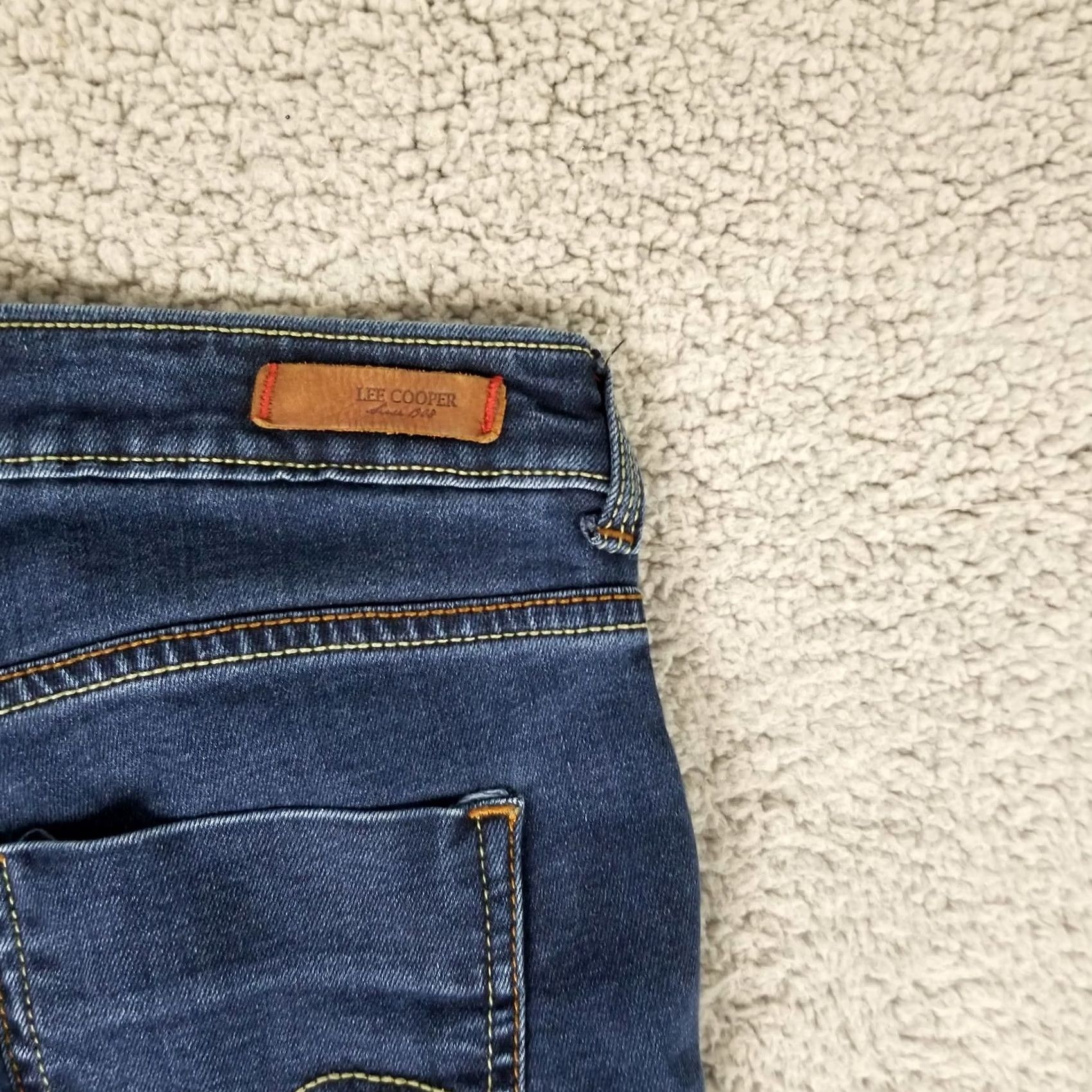 Vintage Lee Cooper Originals Jeans Womens Size 30 Slim Denim Jeggings Blue 5-Pocket Stretch Size 30" / US 8 / IT 44 - 7 Thumbnail