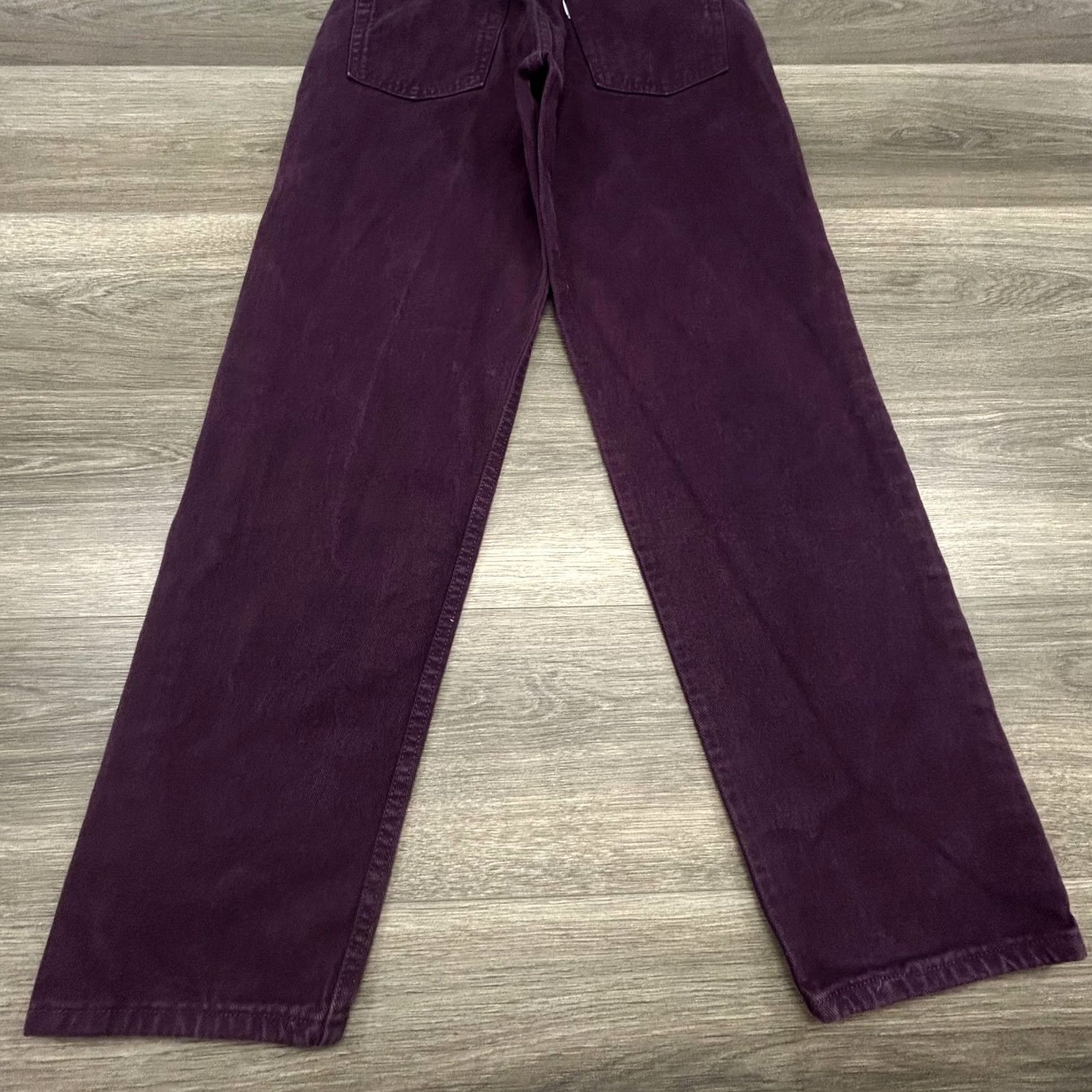 Levi's VINTAGE Levi's Silvertab Jeans Womens 9 Jr M 28x30 Purple Denim 90s USA Relaxed Fit Straight Leg Jeans Size 30" / US 8 / IT 44 - 5 Thumbnail