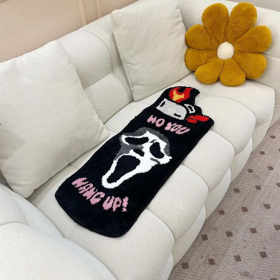 Vintage Black Ghost Lighter Tufted Rug Size ONE SIZE - 2 Thumbnail