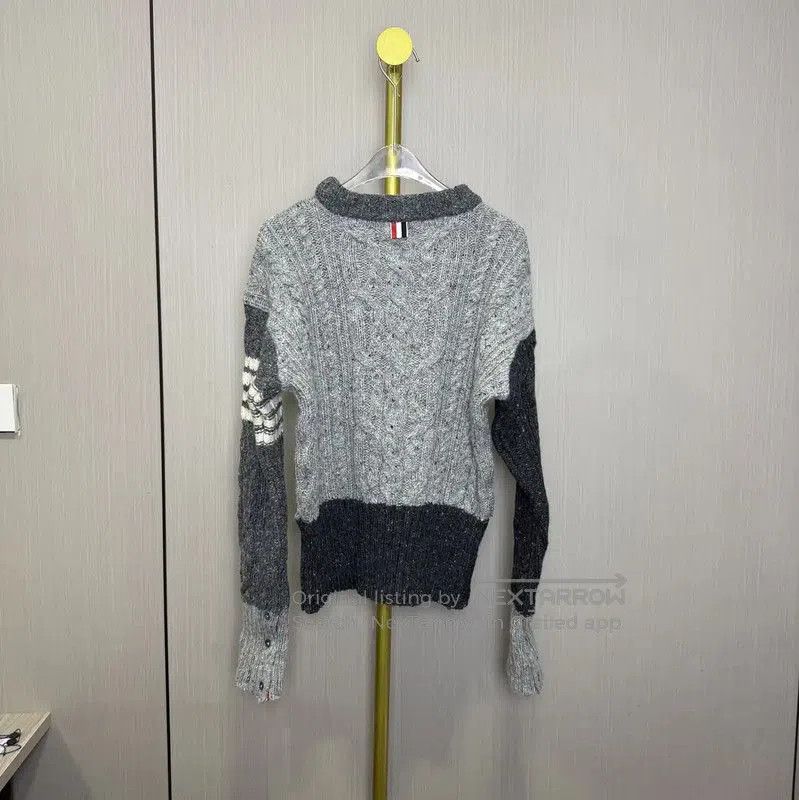 Thom Browne Thom Browne Gray Wool Women's Pullover Sweater . Size XXS / US 00 / IT 34 - 2 Thumbnail