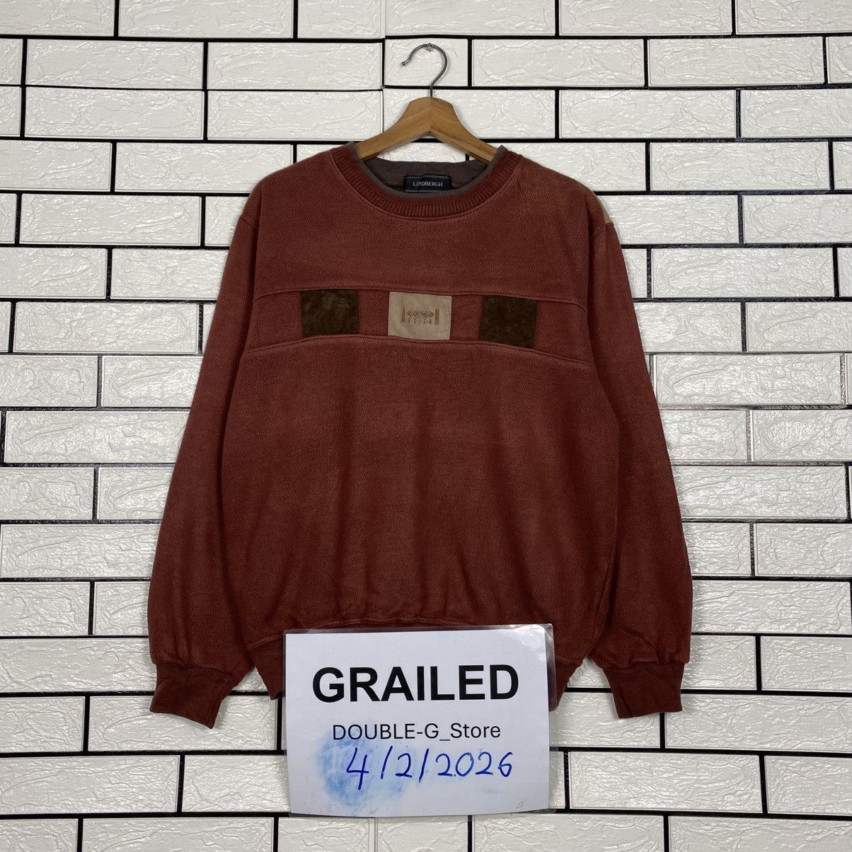 Japanese Brand 📌Vintage Sweatshirt Lindbergh Embroidery Issey Miyake Size US S / EU 44-46 / 1 - 1 Thumbnail