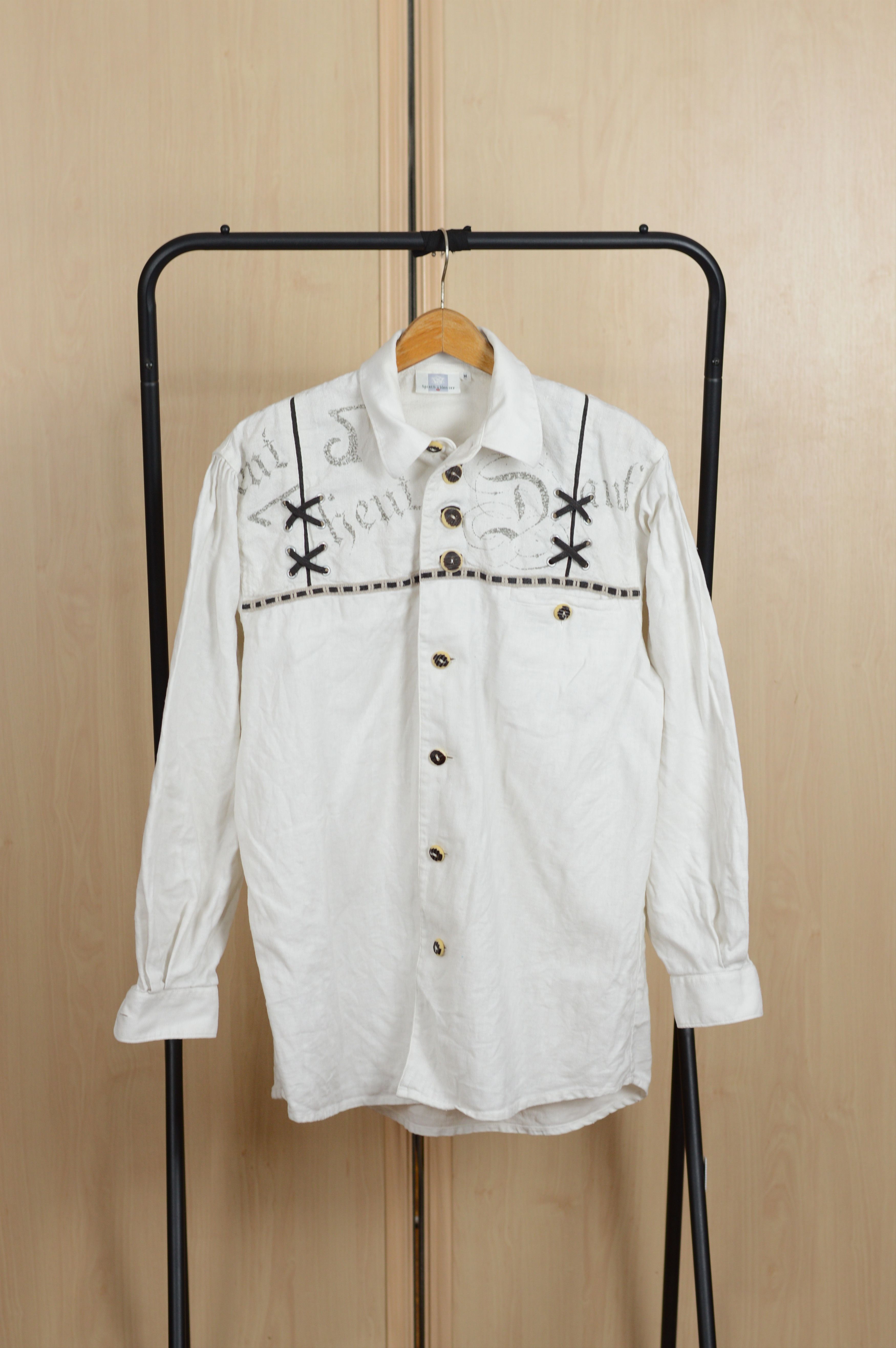 Vintage Spieth Wensky Linen Cotton Buttons Long Sleeve Shirt Size US M / EU 48-50 / 2 - 1 Thumbnail