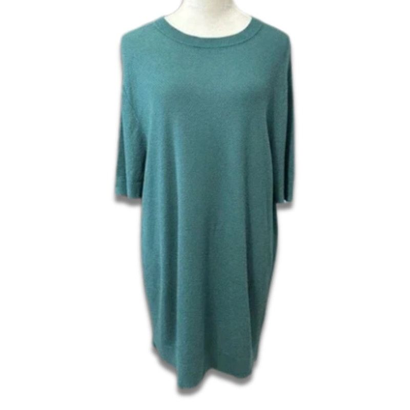 Other Open Edit Pullover Sweater Crew Neck Relaxed Fit Teal L NWOT Size L / US 10 / IT 46 - 1 Thumbnail