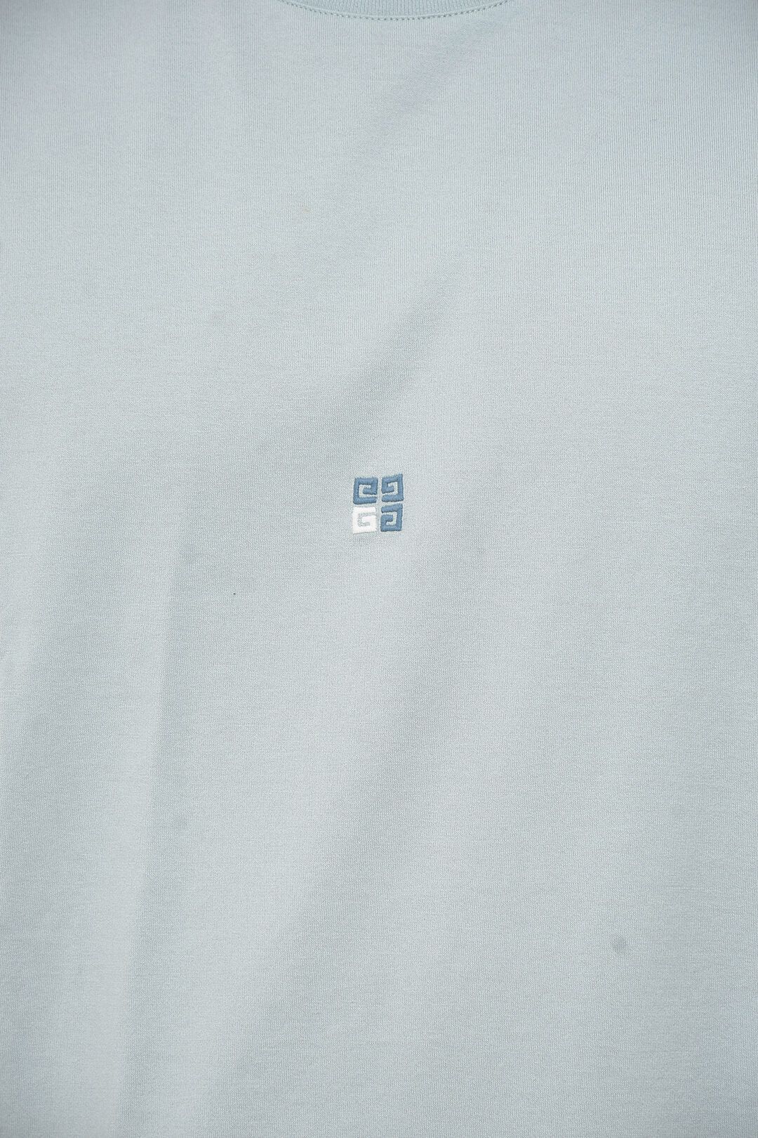 Givenchy og1mm0326 Cotton Crewneck T-Shirt in Light Blue Size US L / EU 52-54 / 3 - 3 Thumbnail