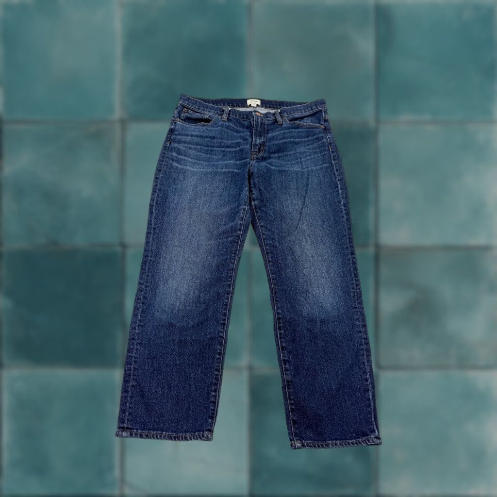 J.Crew J.Crew Jeans Women's 33 Low Waist Straight Leg Blue Denim 5-Pocket Regular Fit Size 24" / US 00 / IT 34 - 1 Thumbnail