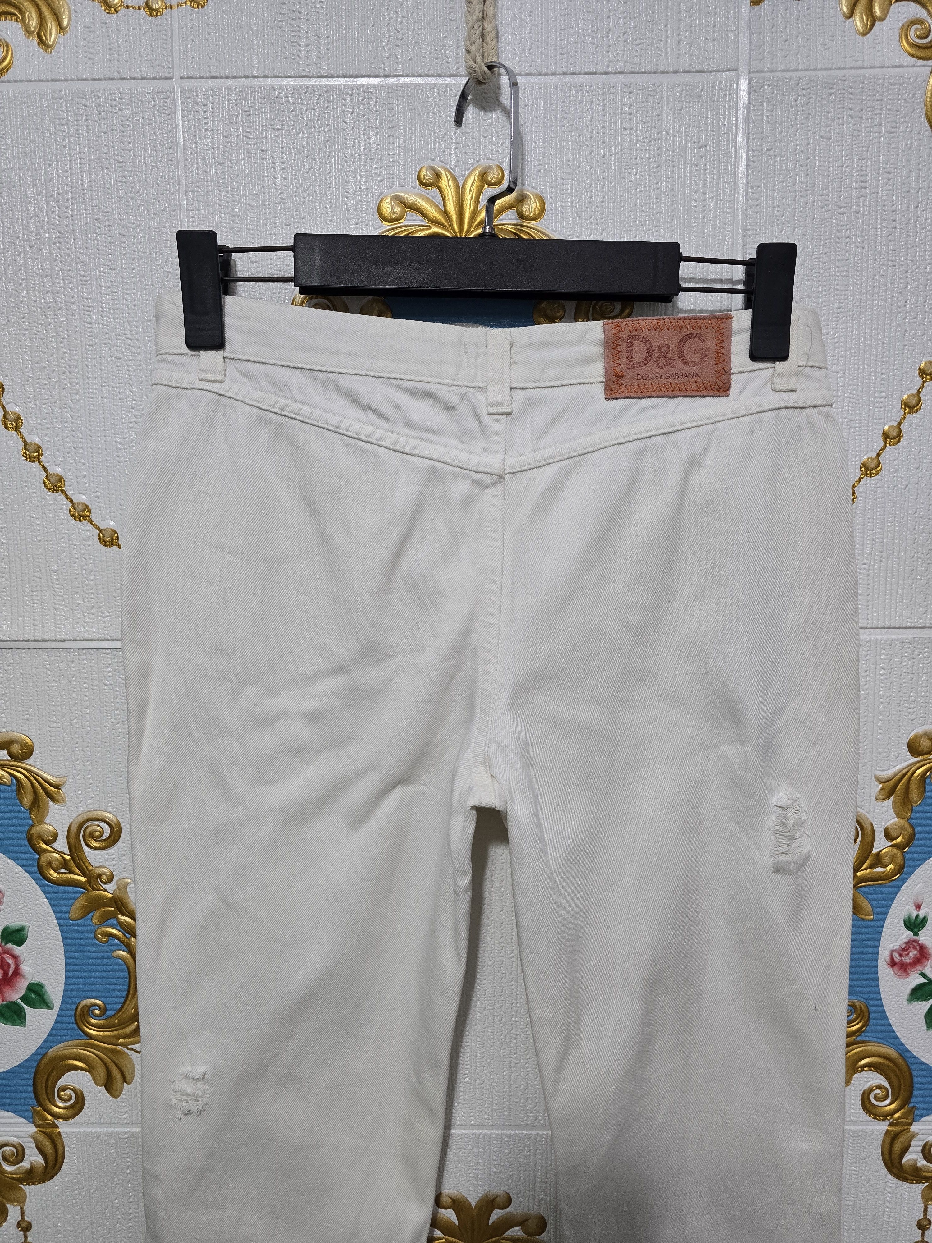 Dolce & Gabbana × Vintage Dolce Gabbana White Jeans Vintage EXCELLENT condition Size 30" / US 8 / IT 44 - 6 Thumbnail