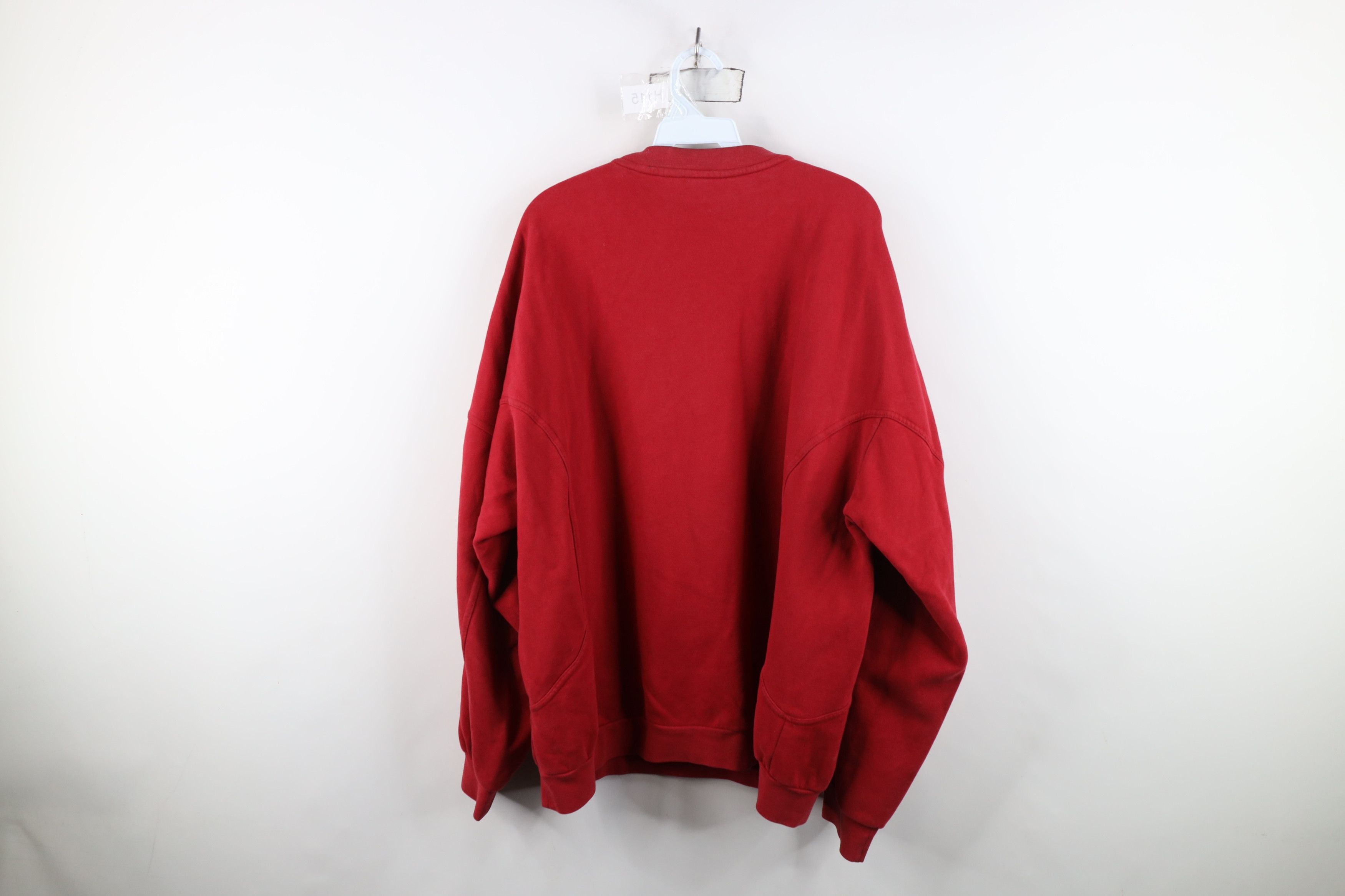 Nike Vintage Nike Spell Travis Scott Mini Swoosh Sweatshirt Red Size US L / EU 52-54 / 3 - 12 Thumbnail