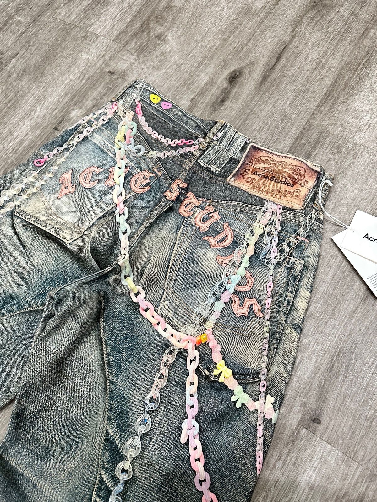 Acne Studios Acne Studios 1981 Trompe L’oeil Kawaii Keychain Jeans Size US 29 - 5 Thumbnail
