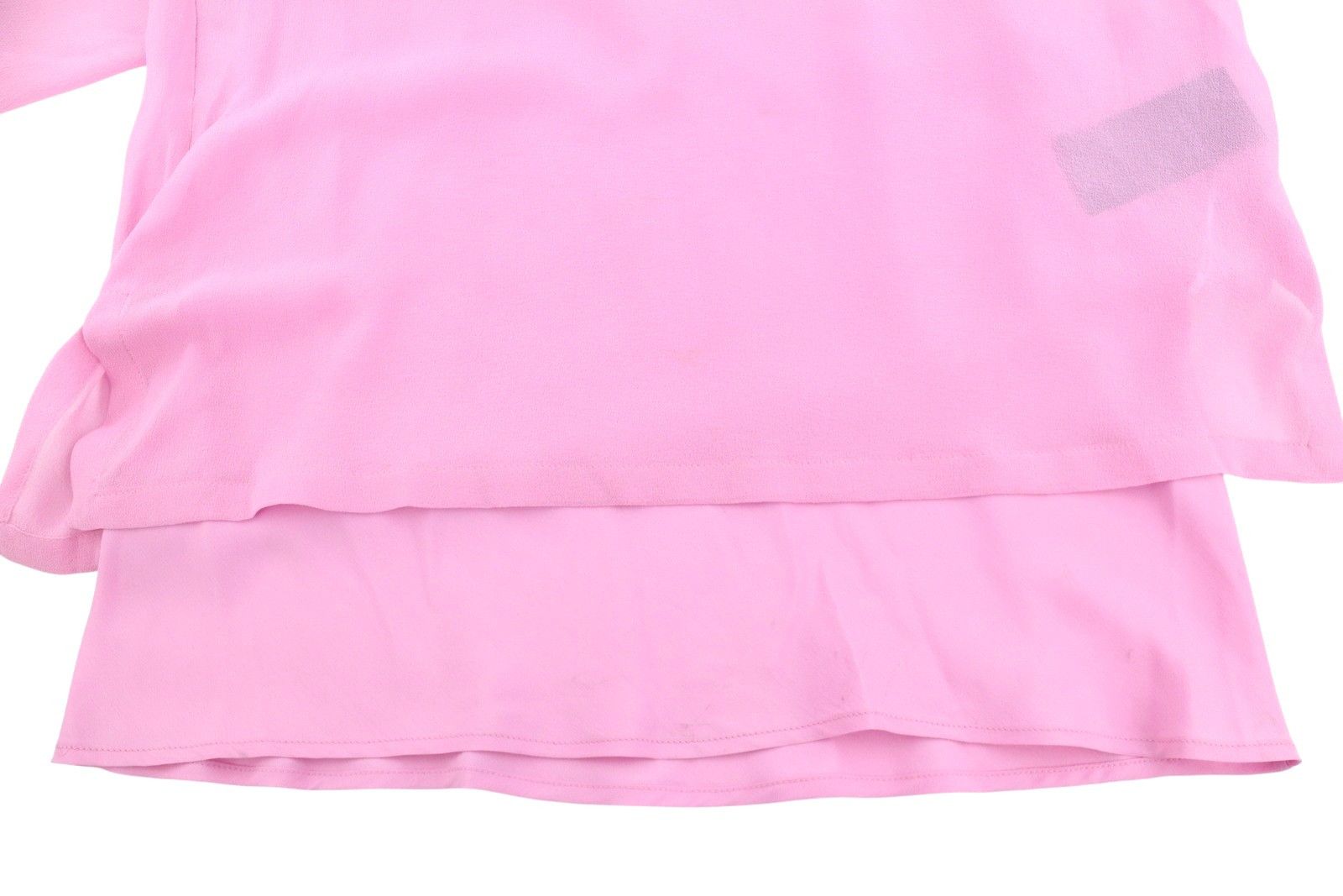 Max Mara EU34 XS Pink 100% Silk Rhinestones 2in1 Blouse 88774 Size XS / US 0-2 / IT 36-38 - 13 Thumbnail