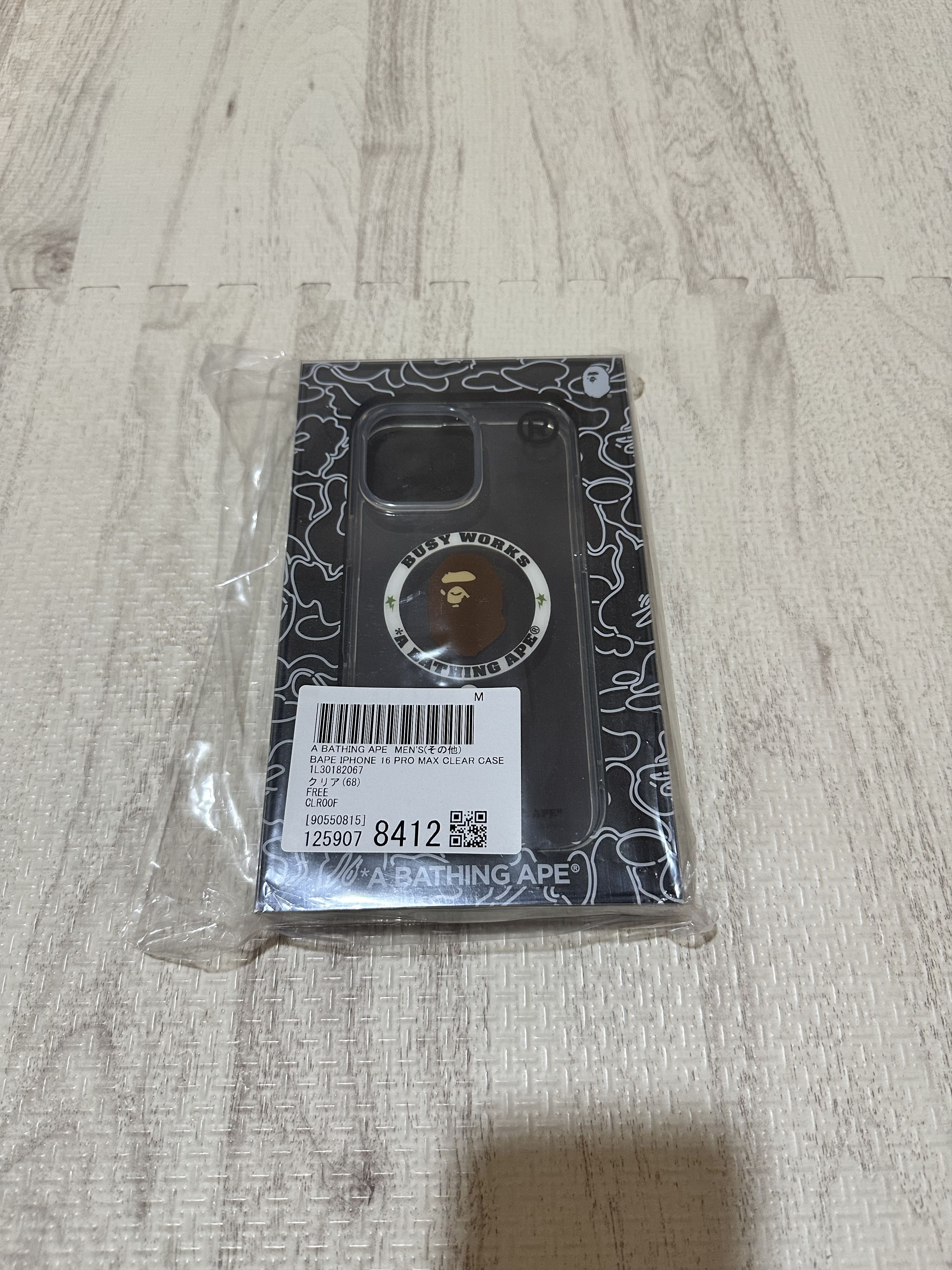 Bape A BATHING APE APE HEAD IPHONE 16 PRO MAX CLEAR CASE Size ONE SIZE - 1 Thumbnail