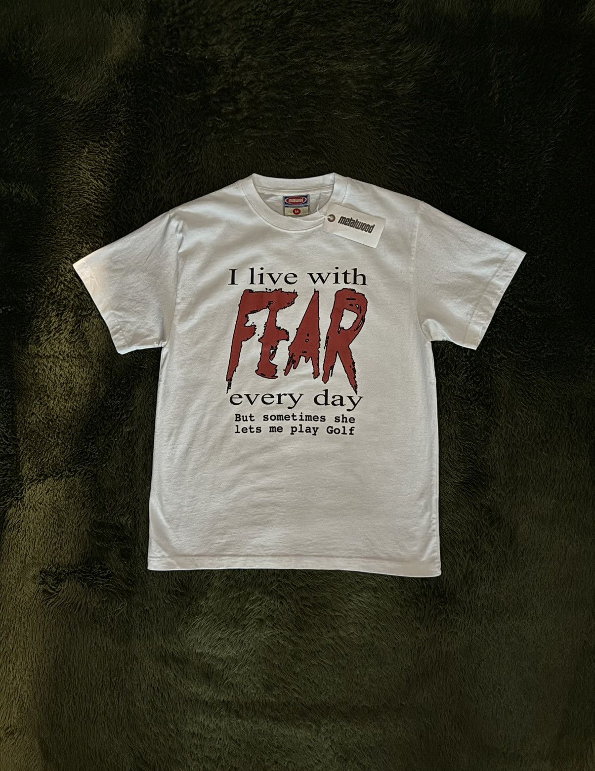 Metalwood Studio [M] Metalwood Studio FEAR Golf T-Shirt (Made in USA) Size US M / EU 48-50 / 2 - 1 Thumbnail