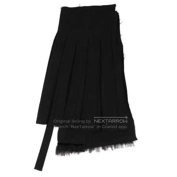Comme des Garcons Comme des Garcons size M Black Retro Design Lace Skirt Size 22" - 2 Thumbnail