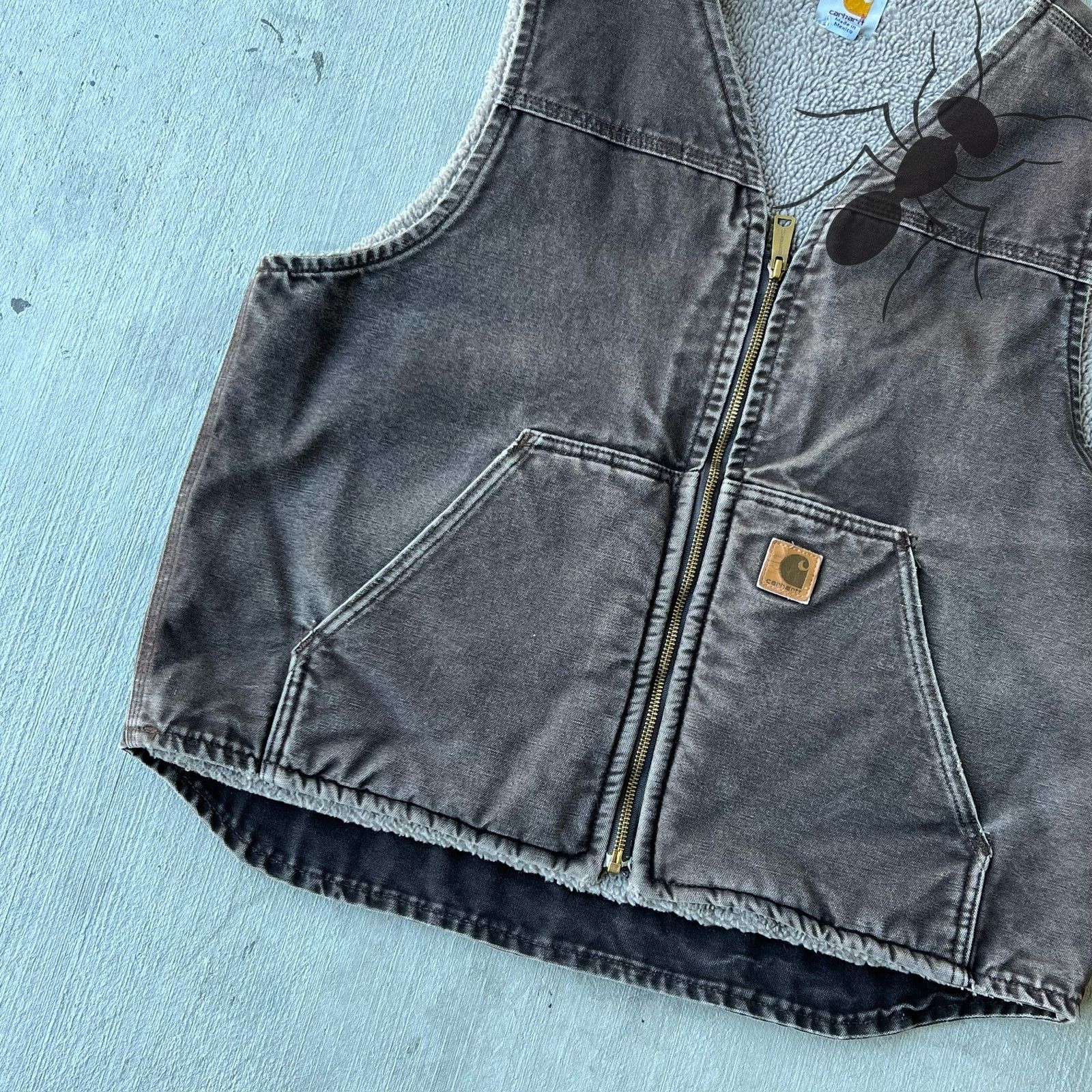 Carhartt × Vintage Carhartt V26 DKB faded brown work wear vest Size US L / EU 52-54 / 3 - 3 Thumbnail