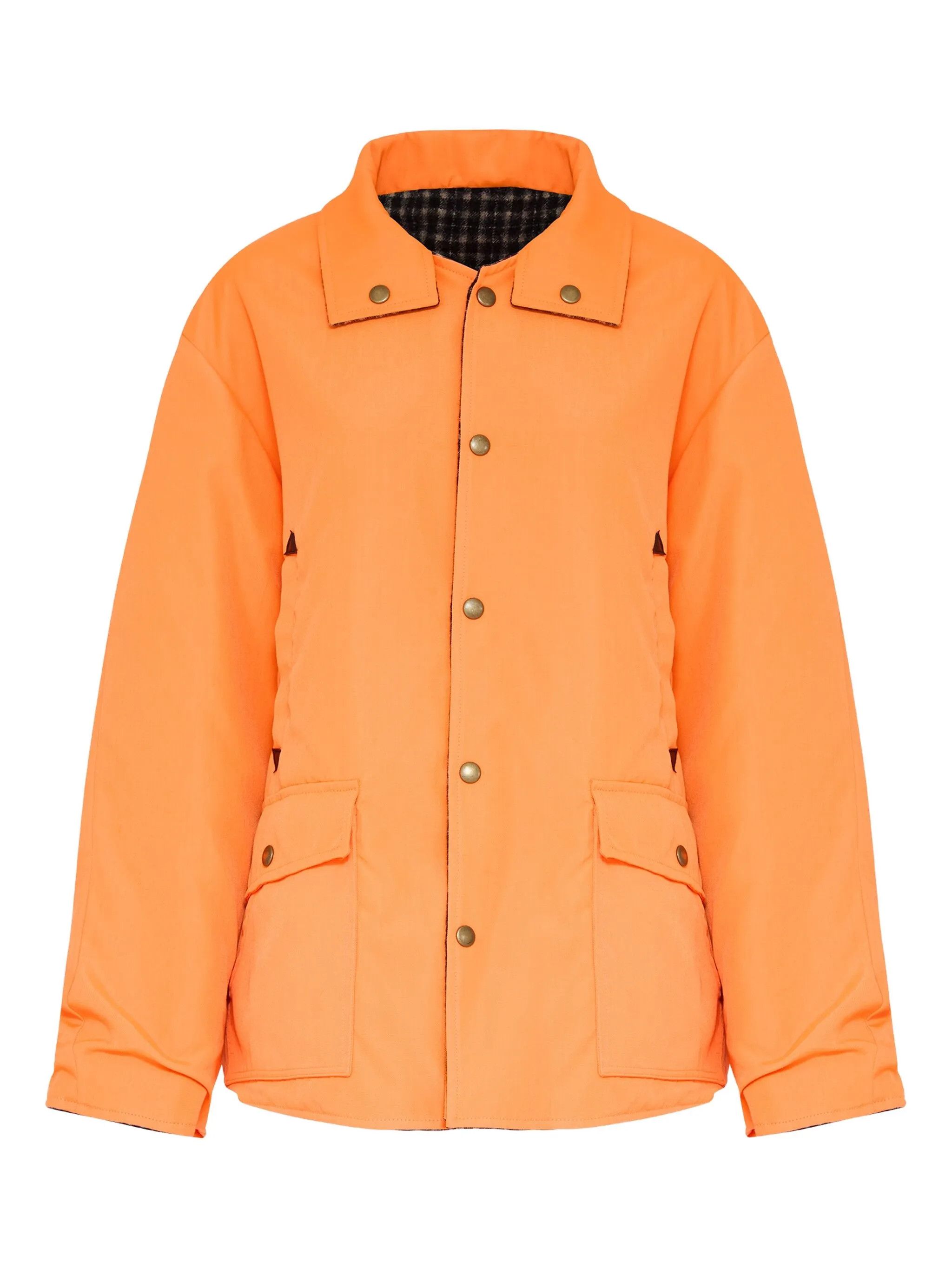 Maison Margiela o1w1db10526 Reversible Capsule Jacket in Orange/Black Size L / US 10 / IT 46 - 1 Thumbnail